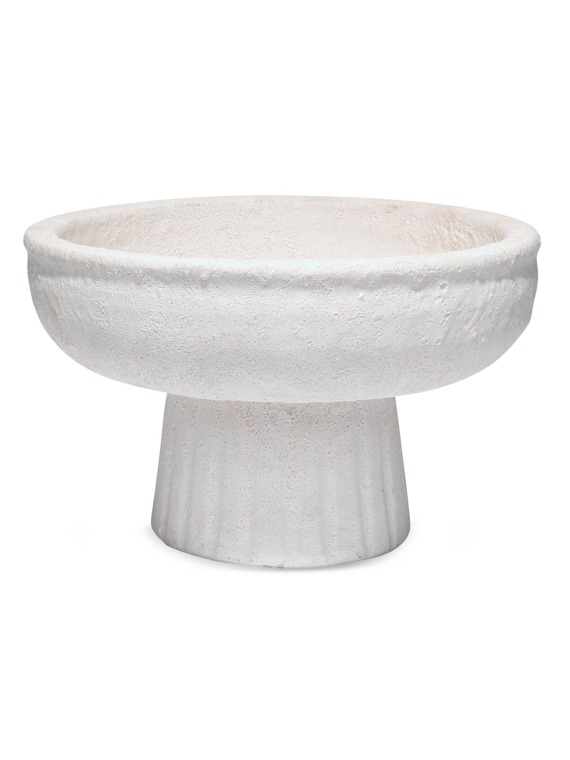 Jamie Young Co. Aegean Small Pedestal Bowl - Matte White