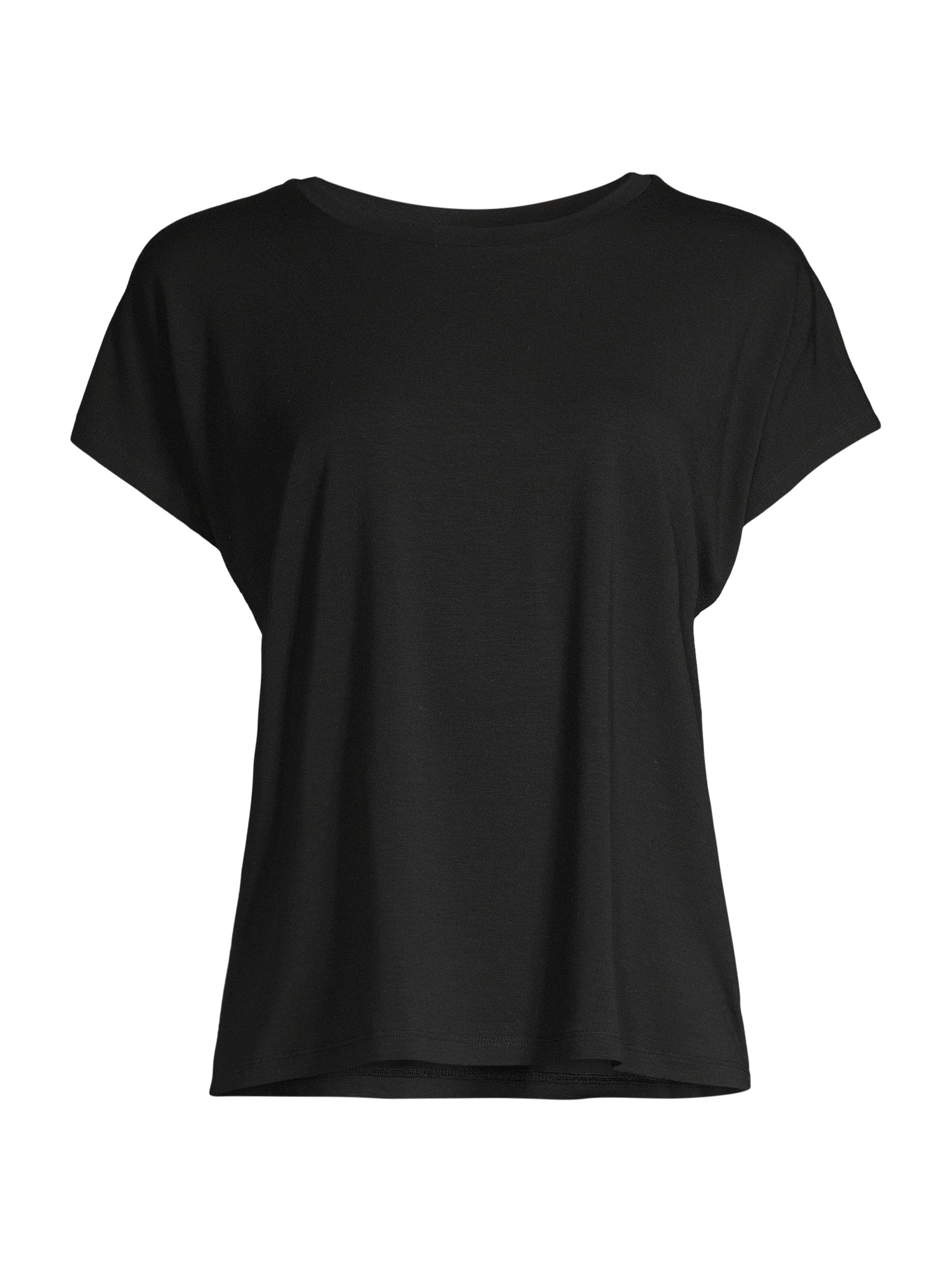 Eileen Fisher Women's Crewneck Boxy T-Shirt - Black
