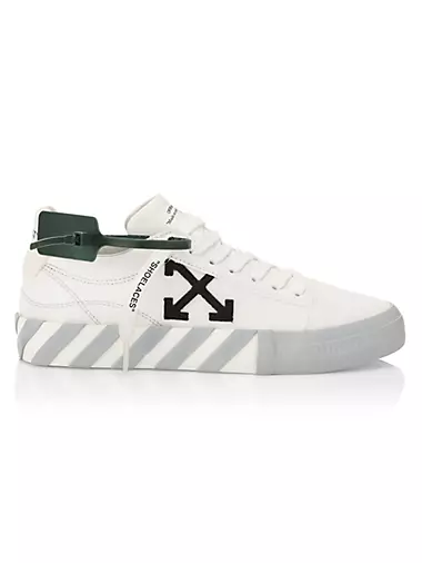 Off-White Vulcanized Bicolor Low-top Sneakers, Black/White, Women's, 36eu, Sneakers & Trainers Low-top Sneakers