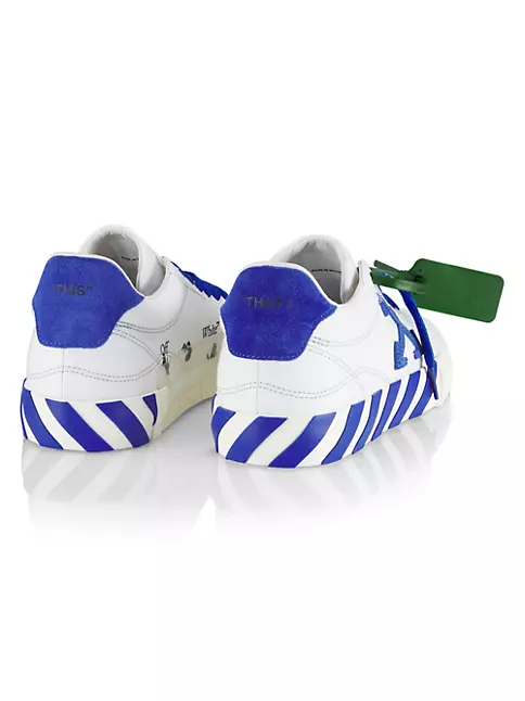 Off-White c/o Virgil Abloh White And Purple Vulcanized Low-top