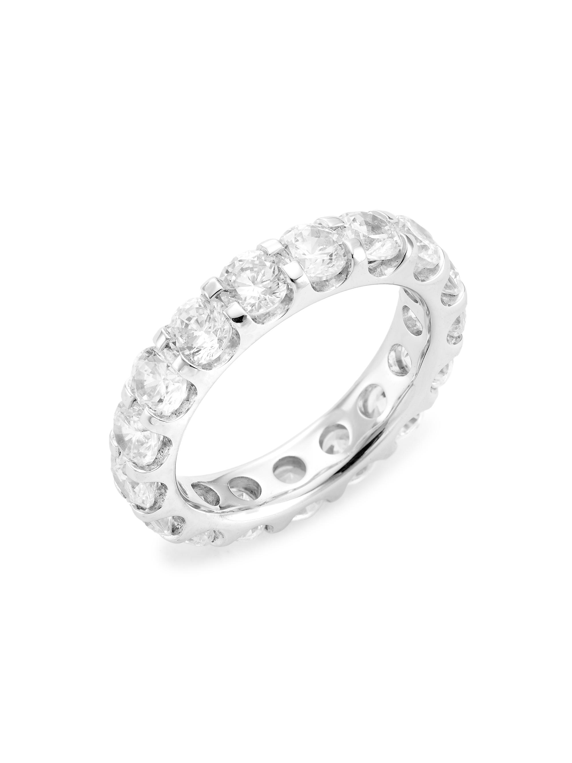 Saks Fifth Avenue Collection Women's 14K White Gold & 5 TCW Diamond Eternity Band