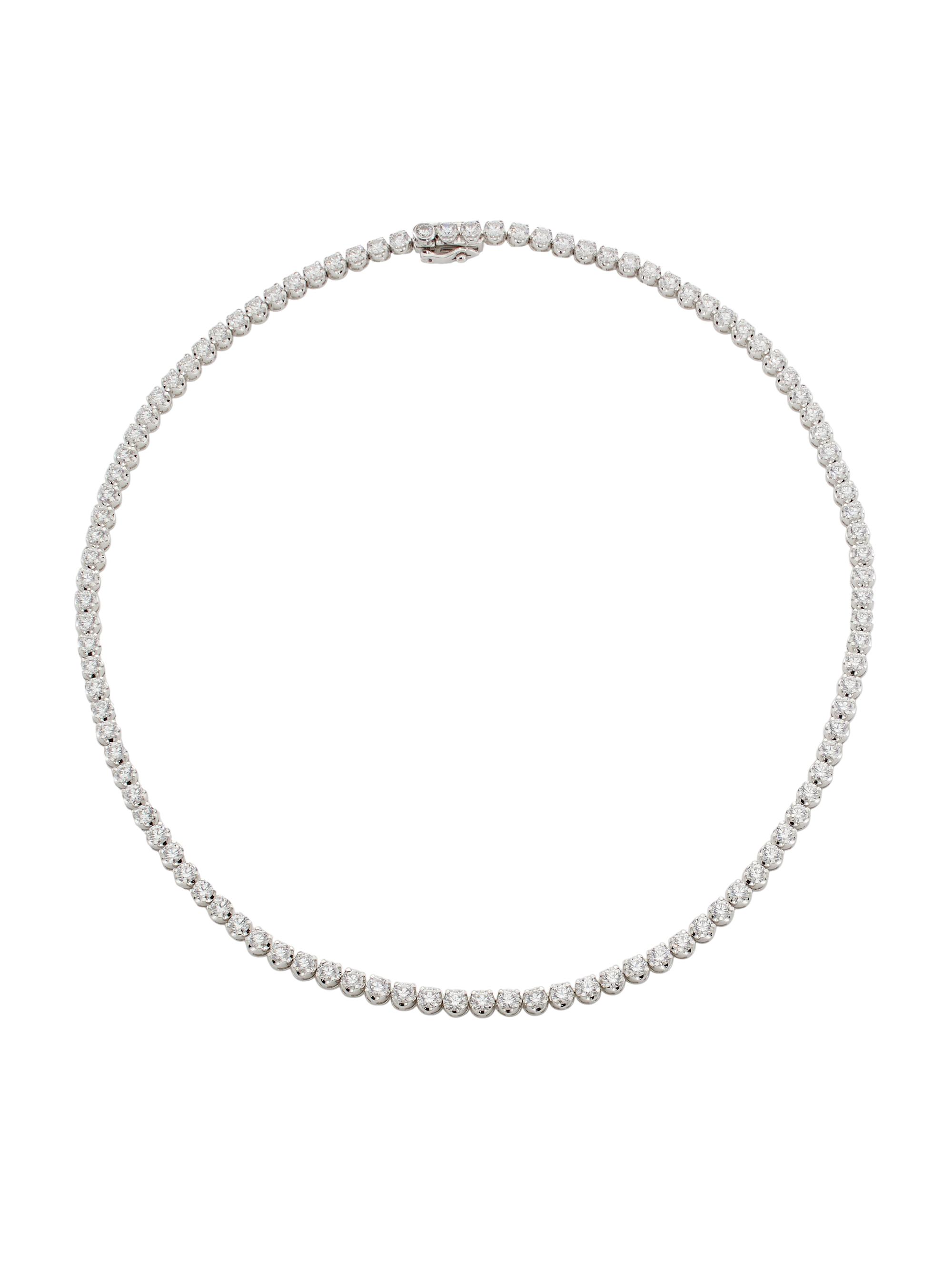 Saks Fifth Avenue Collection Women's 14K White Gold & 16 TCW Diamond Tennis Necklace