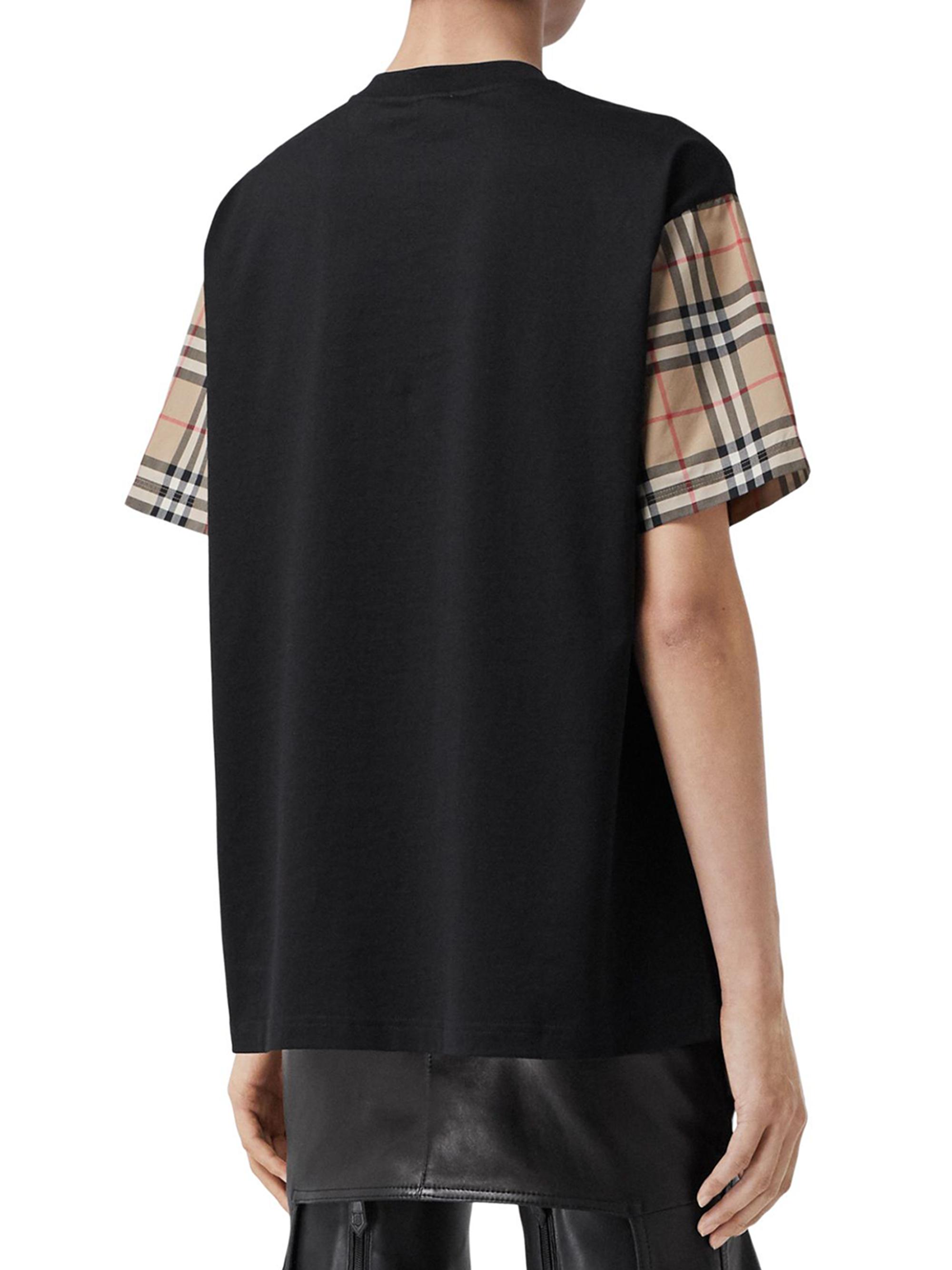 Burberry Carrick Check Sleeve T-Shirt | Saks Fifth Avenue