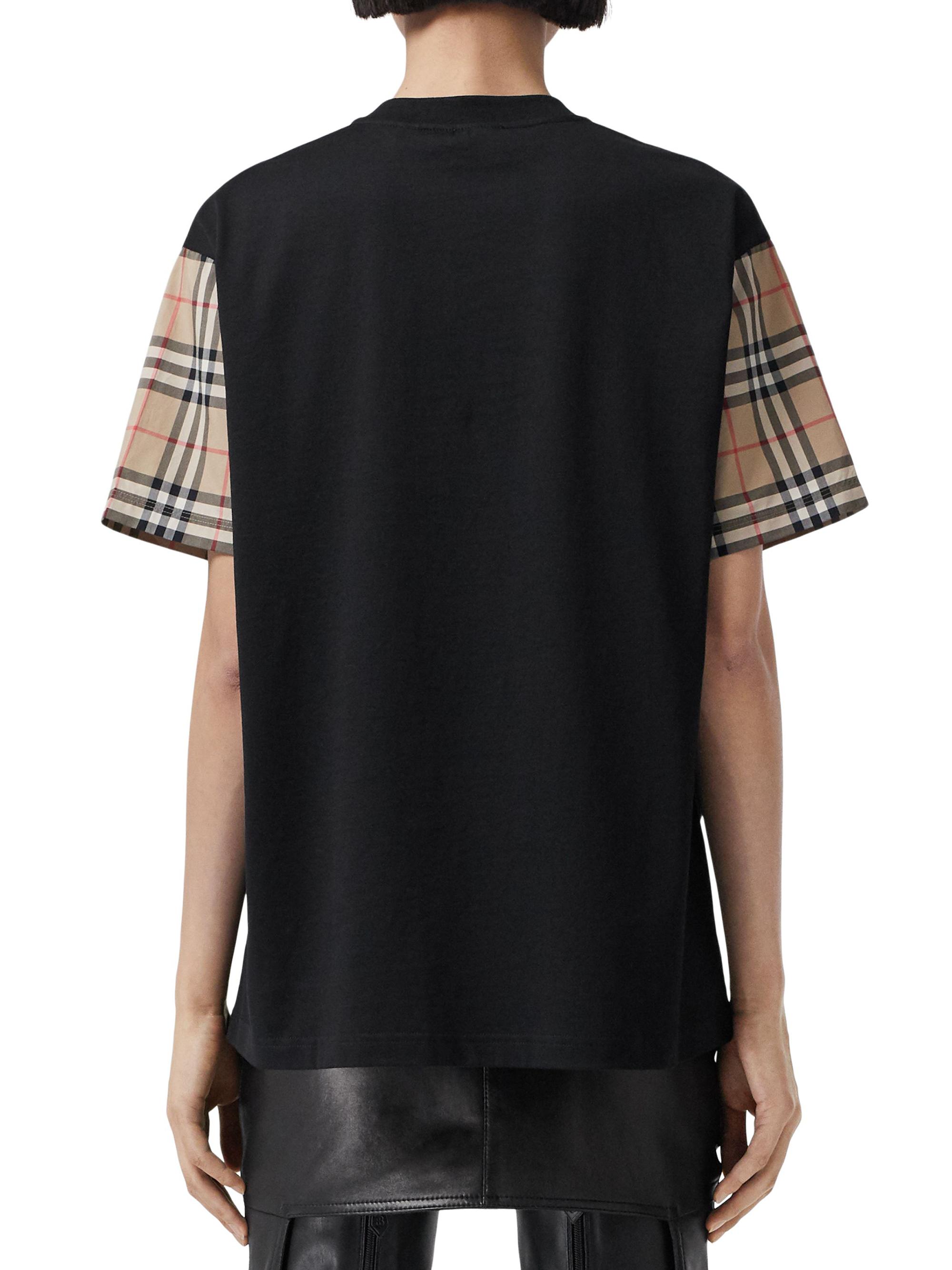 Burberry Carrick Check Sleeve T-Shirt | Saks Fifth Avenue
