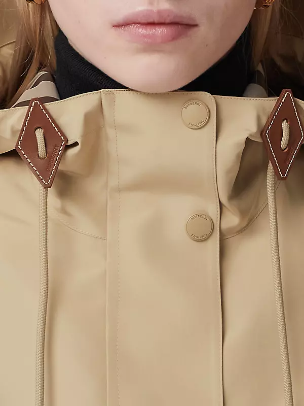 Monogram Detail Hooded Denim Jacket - Ready to Wear