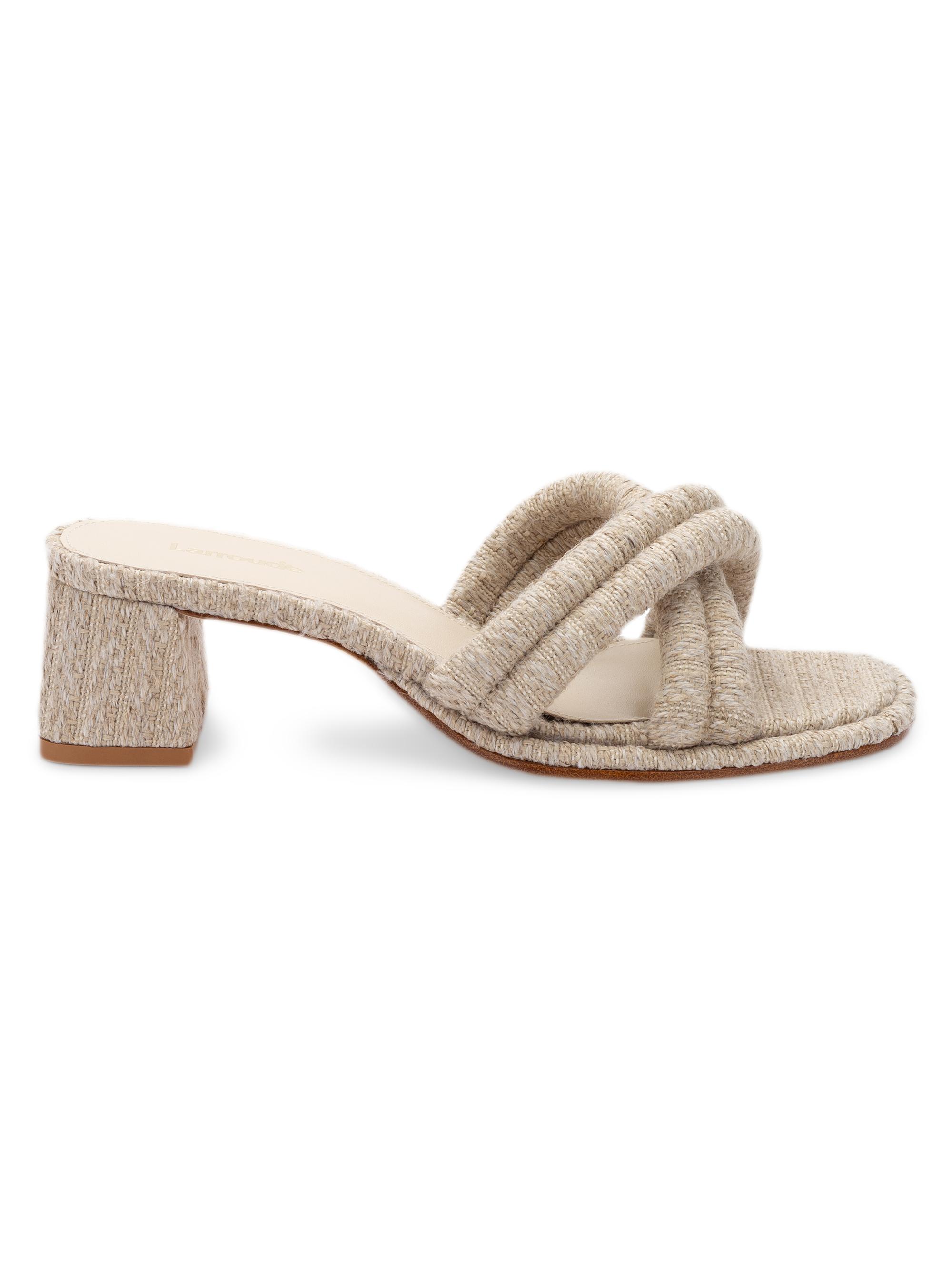 Larroudé Women's Laguna Raffia Mules - Natural