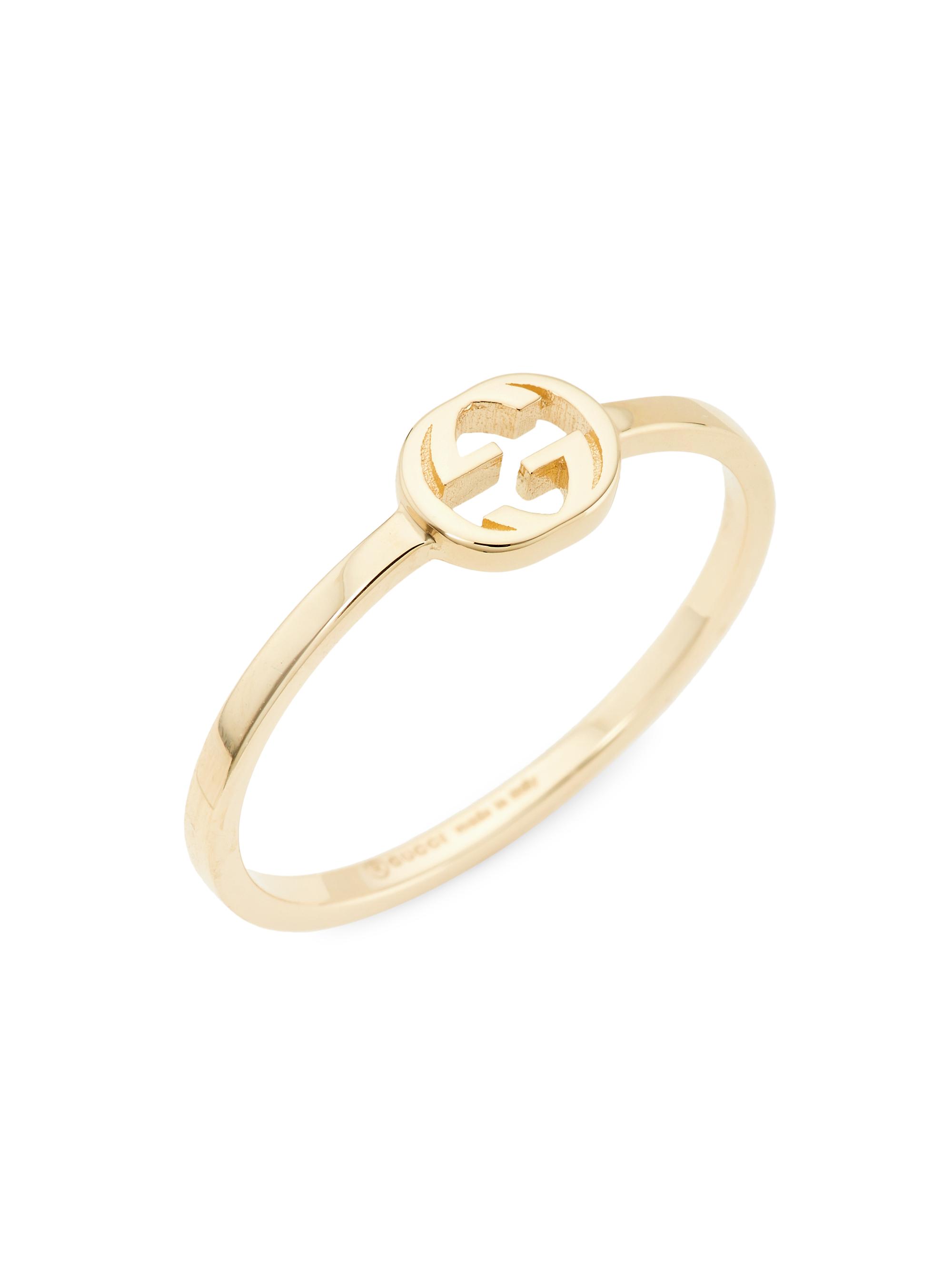 Gucci Women's Interlocking G 18K Ring - Yellow Gold