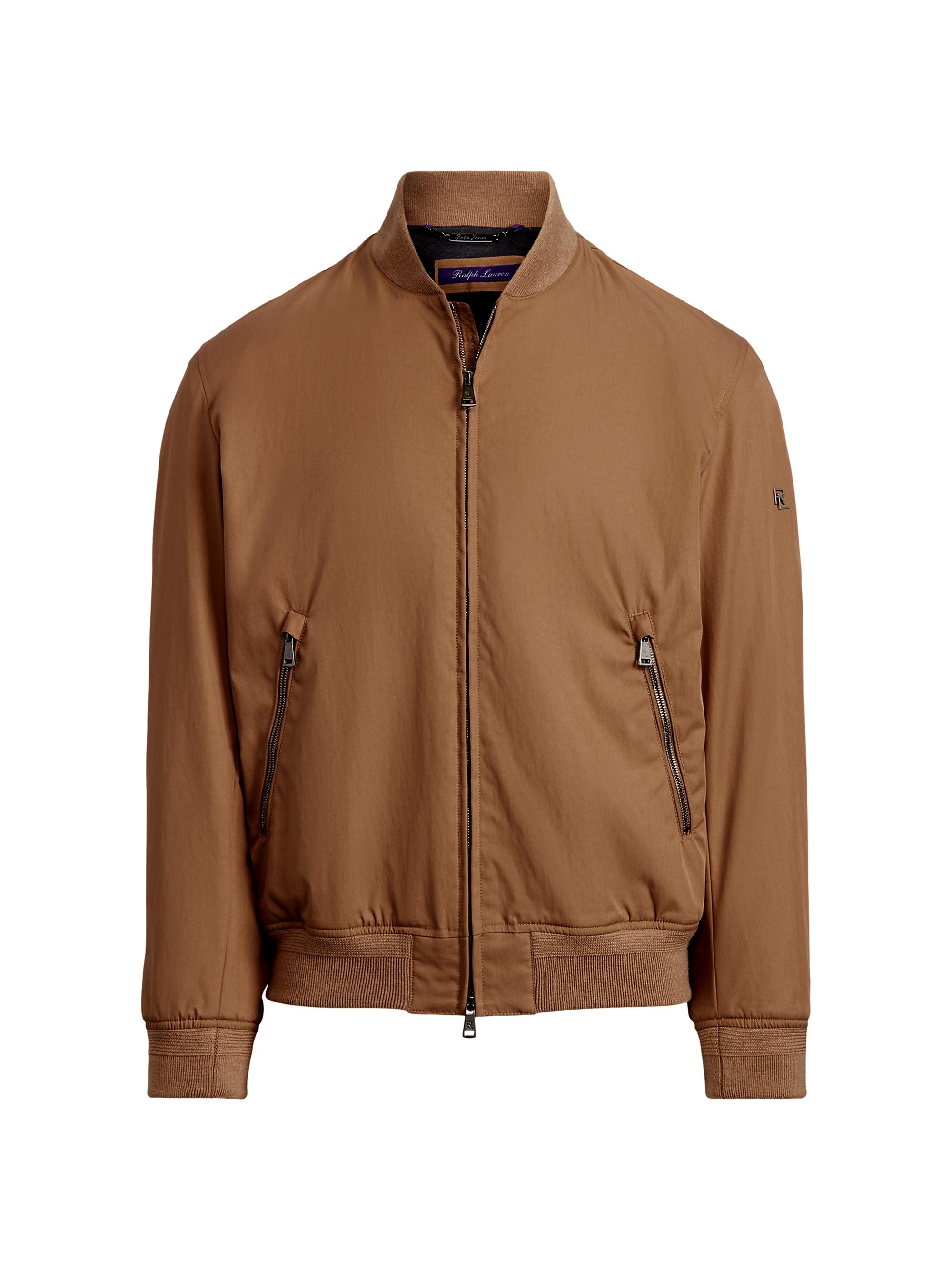 Ralph Lauren Purple Label Men's Drayton Cotton-Blend Bomber Jacket - Camel