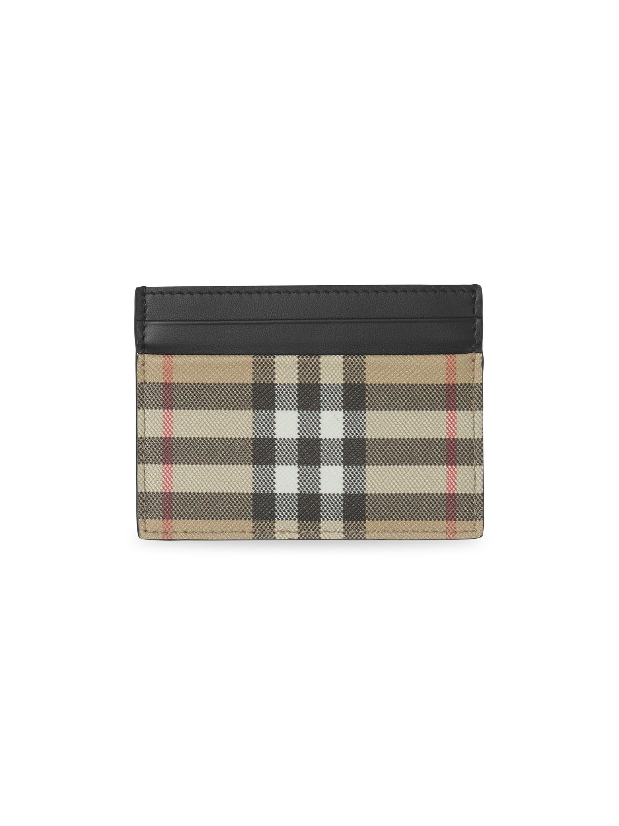 Burberry Men's Sandon Check Cardholder - Archive Beige