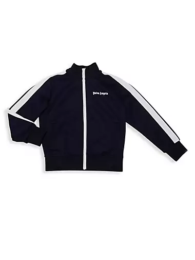 AUTHENTIC PALM ANGELS Unisex Logo Zip Up Track Top Jacket BLACK SIZE Large