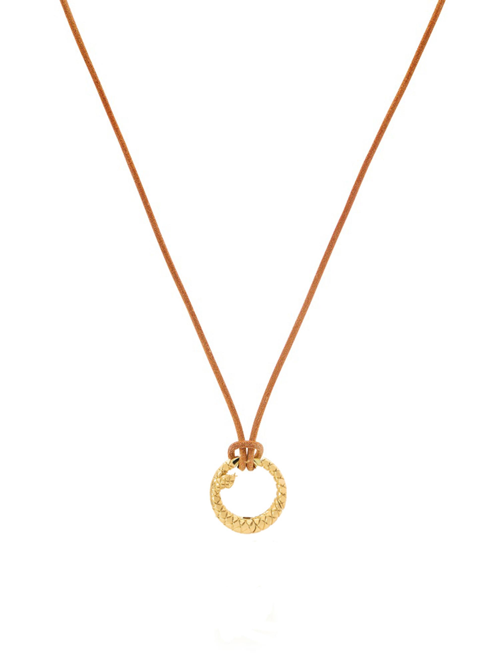 Jenna Blake Women's 18K Yellow Gold & Leather Snake Charm Necklace