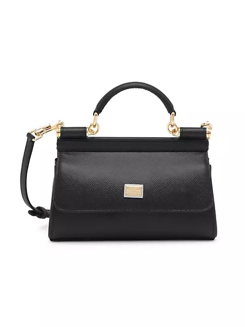 Dolce & Gabbana Women's Small Sicily Leather Top Handle Bag