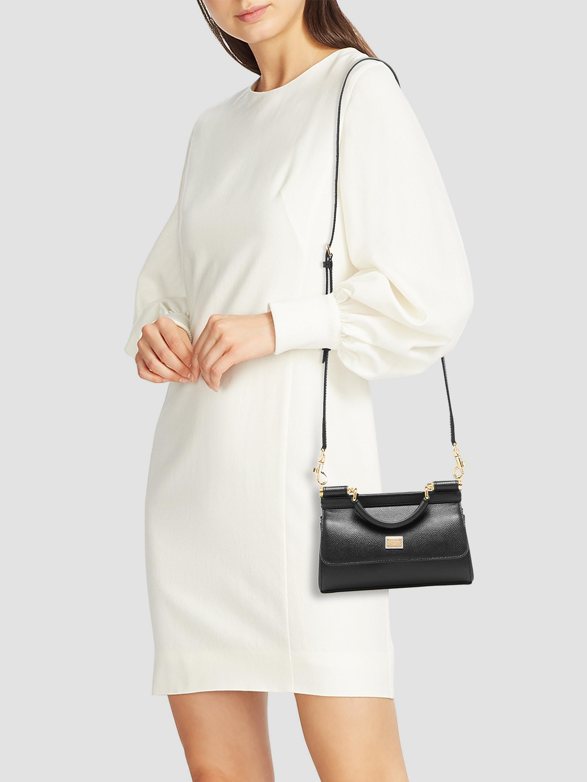 Dolce&Gabbana Small Sicily Leather Handbag | Saks Fifth Avenue