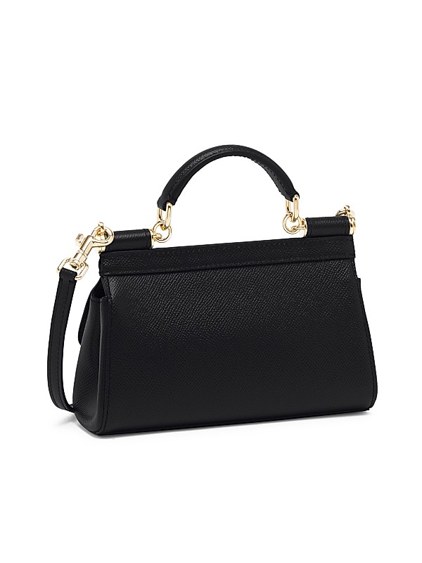 Shop Dolce&Gabbana Small E/W Sicily Leather Top Handle Bag Shop Dolce&Gabbana Small E/W Sicily Leather Top Handle Bag