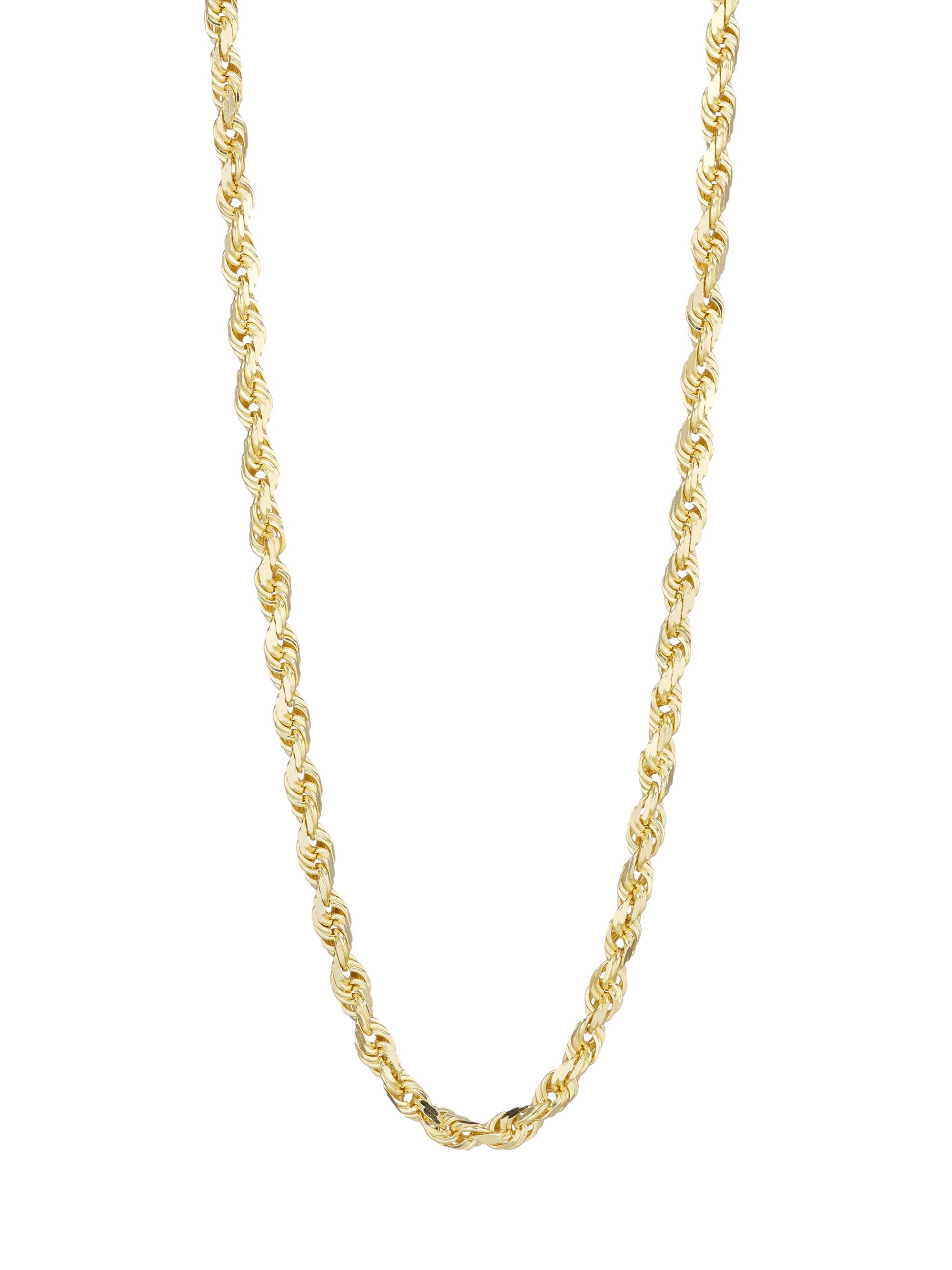 Saks Fifth Avenue Collection Men's 14K Yellow Gold Diamond-Cut Rope Chain Necklace/22" x 5MM - Yellow