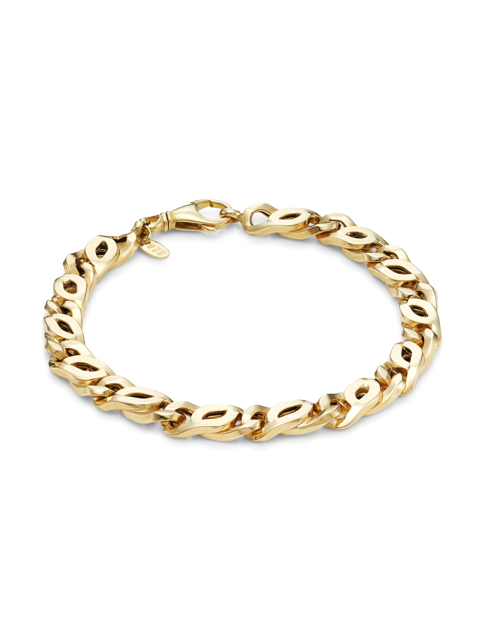 Saks Fifth Avenue Collection Men's 14K Yellow Gold Link Bracelet - Yellow