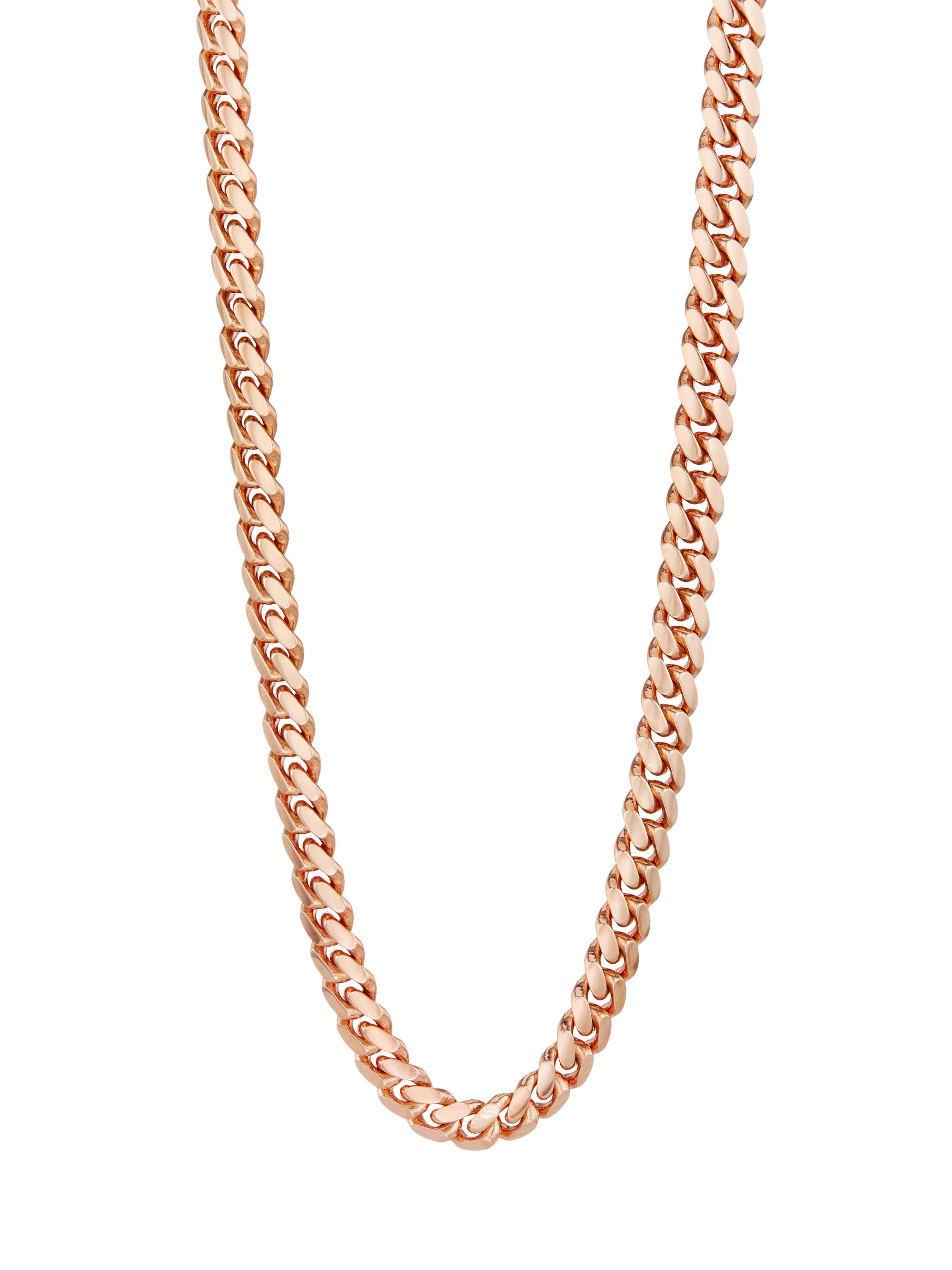 Saks Fifth Avenue Collection Men's 14K Rose Gold Cuban-Link Chain Necklace - Rose