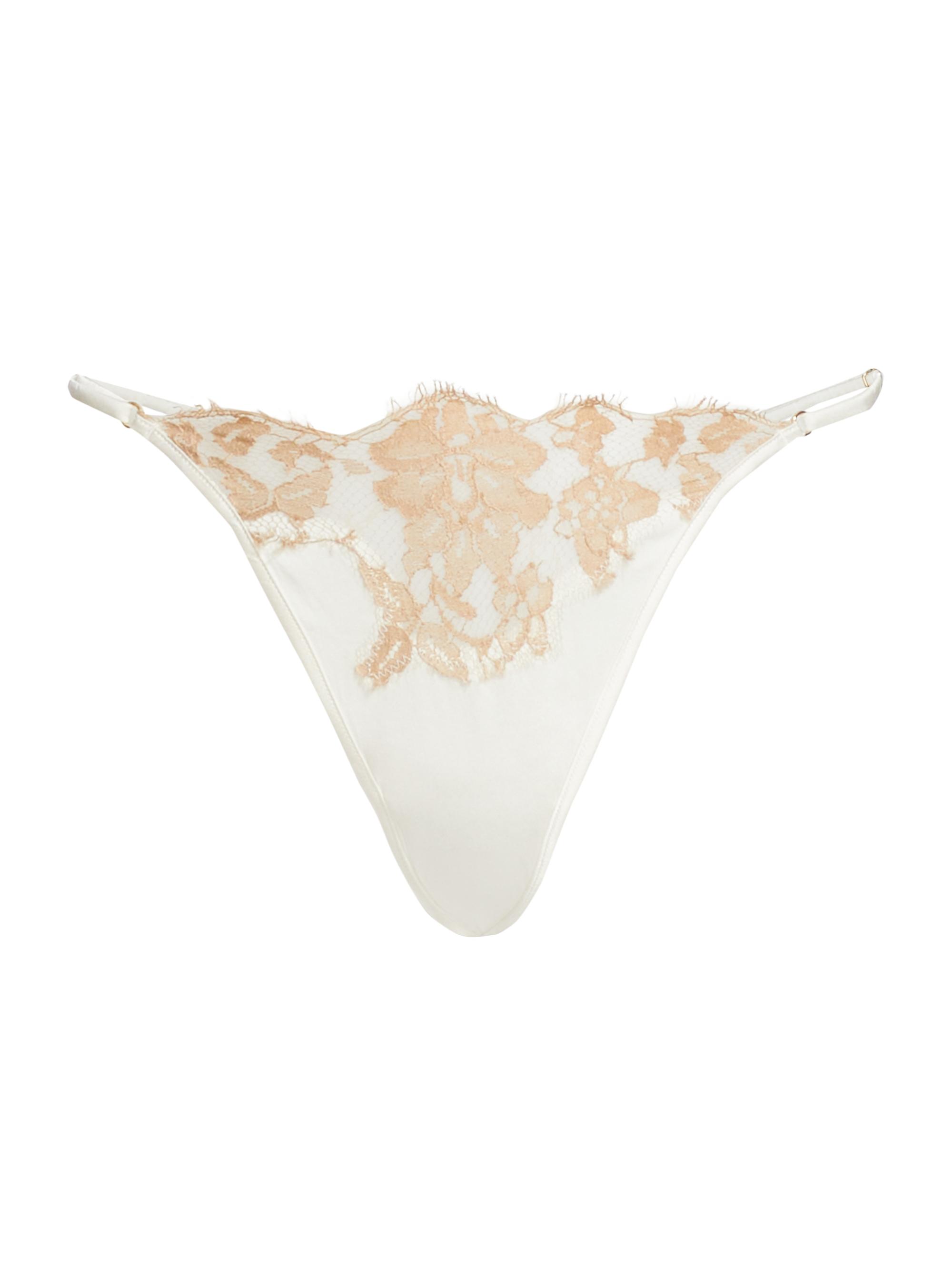 Kiki de Montparnasse Women's Orchid Lace & Silk Thong -