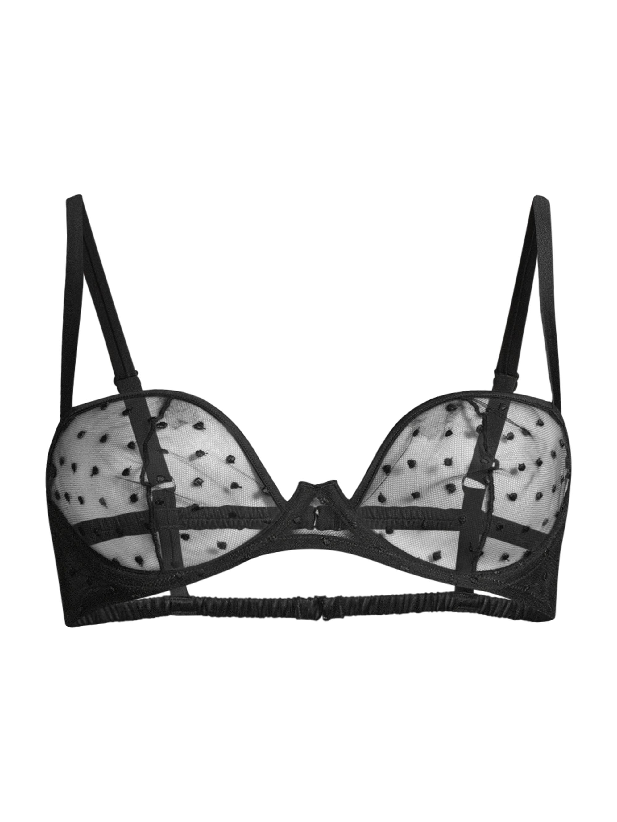 Kiki de Montparnasse Merci Polka Dot Balconette Bra | Saks Fifth