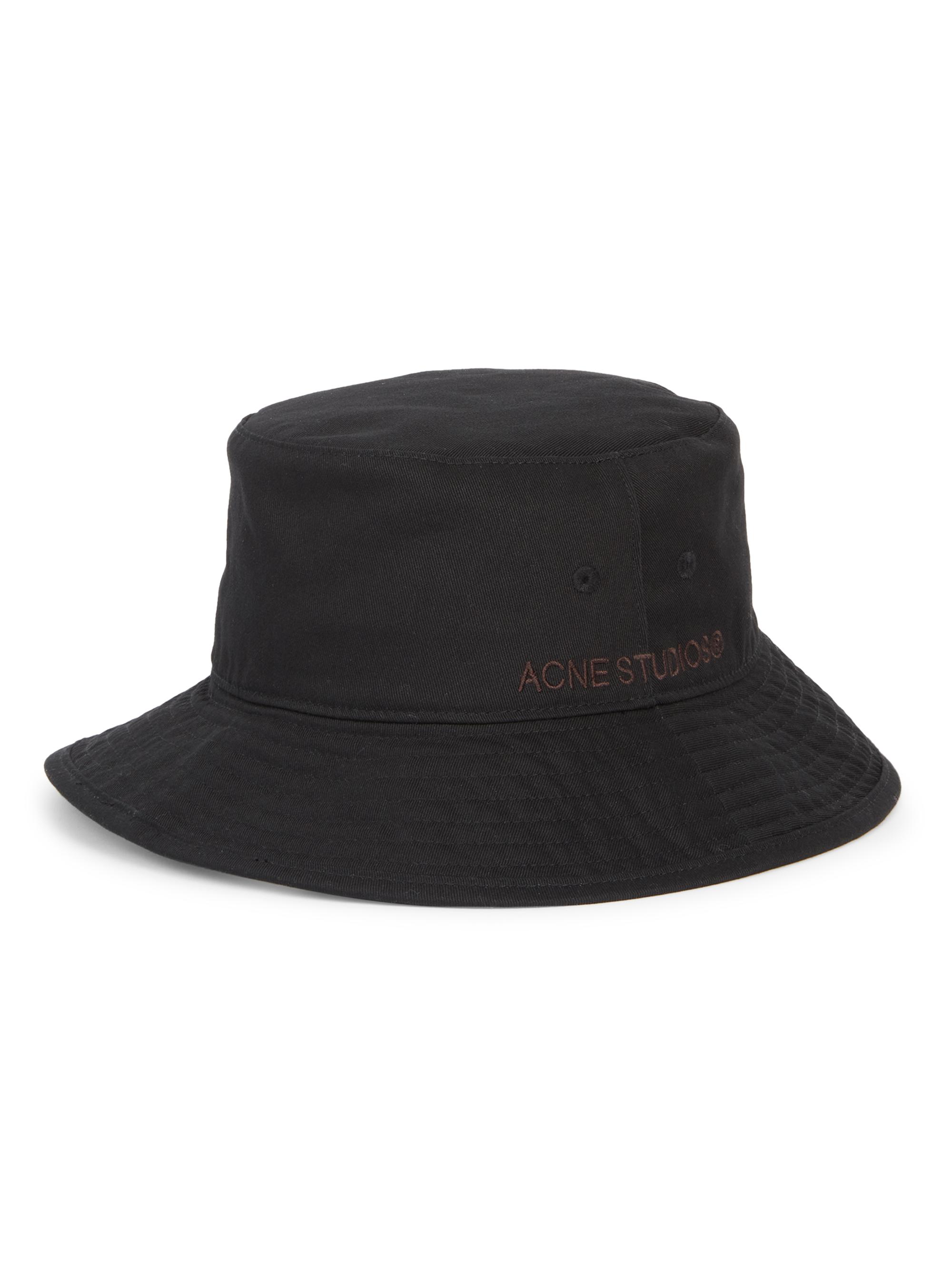 ACNE STUDIOS Acne Studios ブラック バケットハット Acne Studios Brimmo Twill Bucket Hat | Saks Fifth Avenue