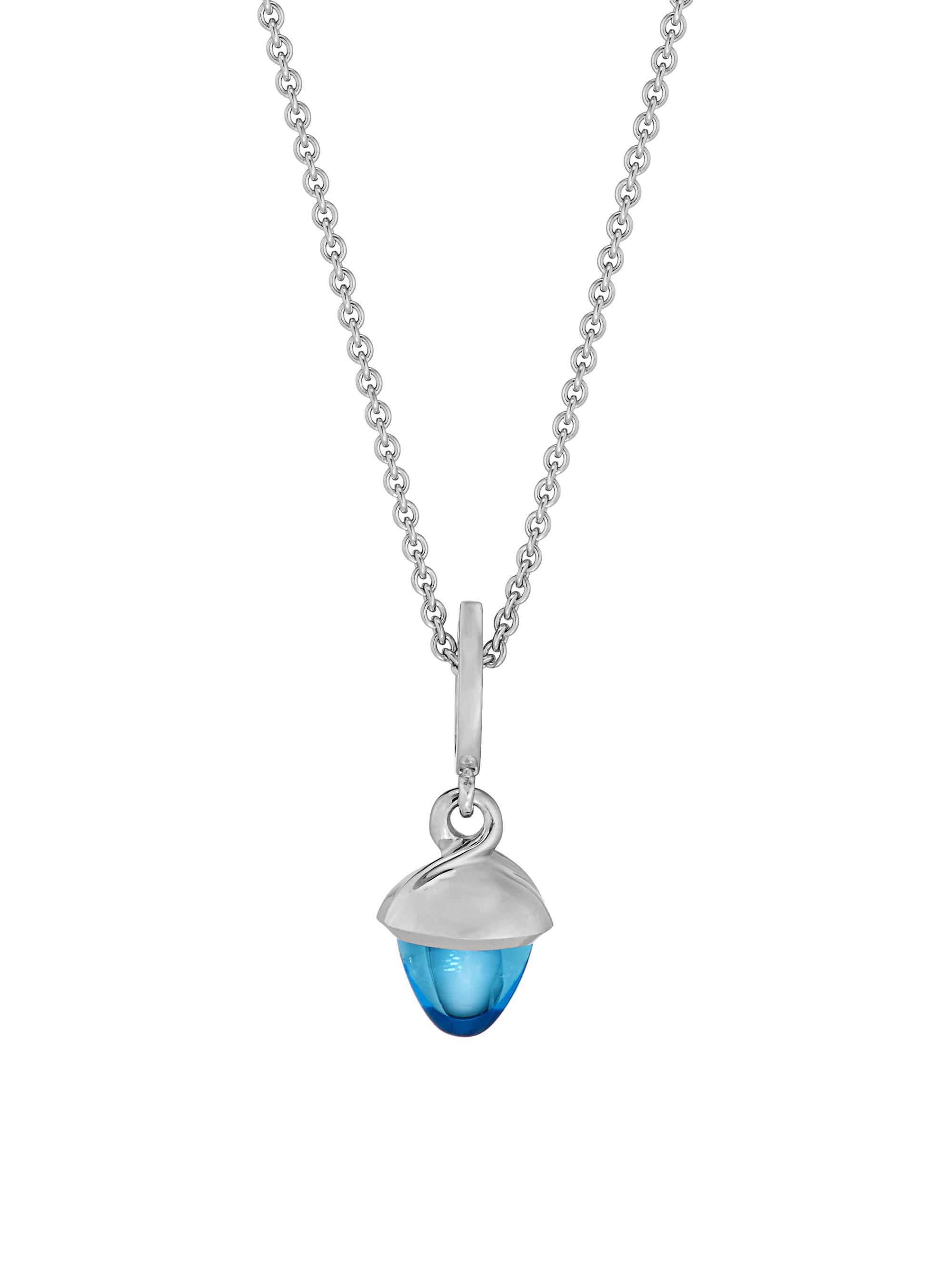 Tamara Comolli Women's Mikado Flamenco 18K White Gold & Swiss Topaz Pendant Necklace - White Gold