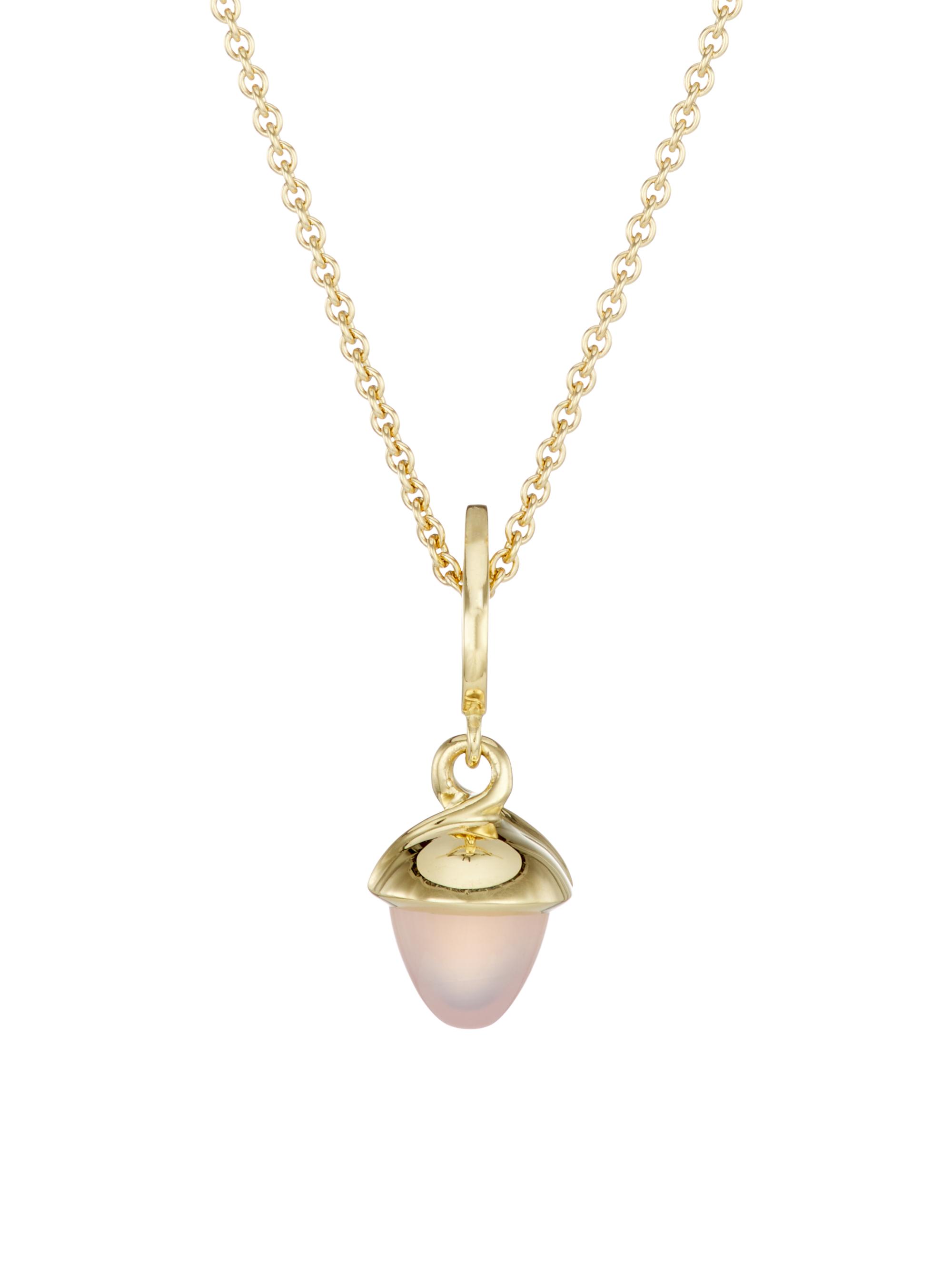 Tamara Comolli Women's Flamenco 18K Yellow Gold & Chalcedony Pendant Necklace - Yellow Gold