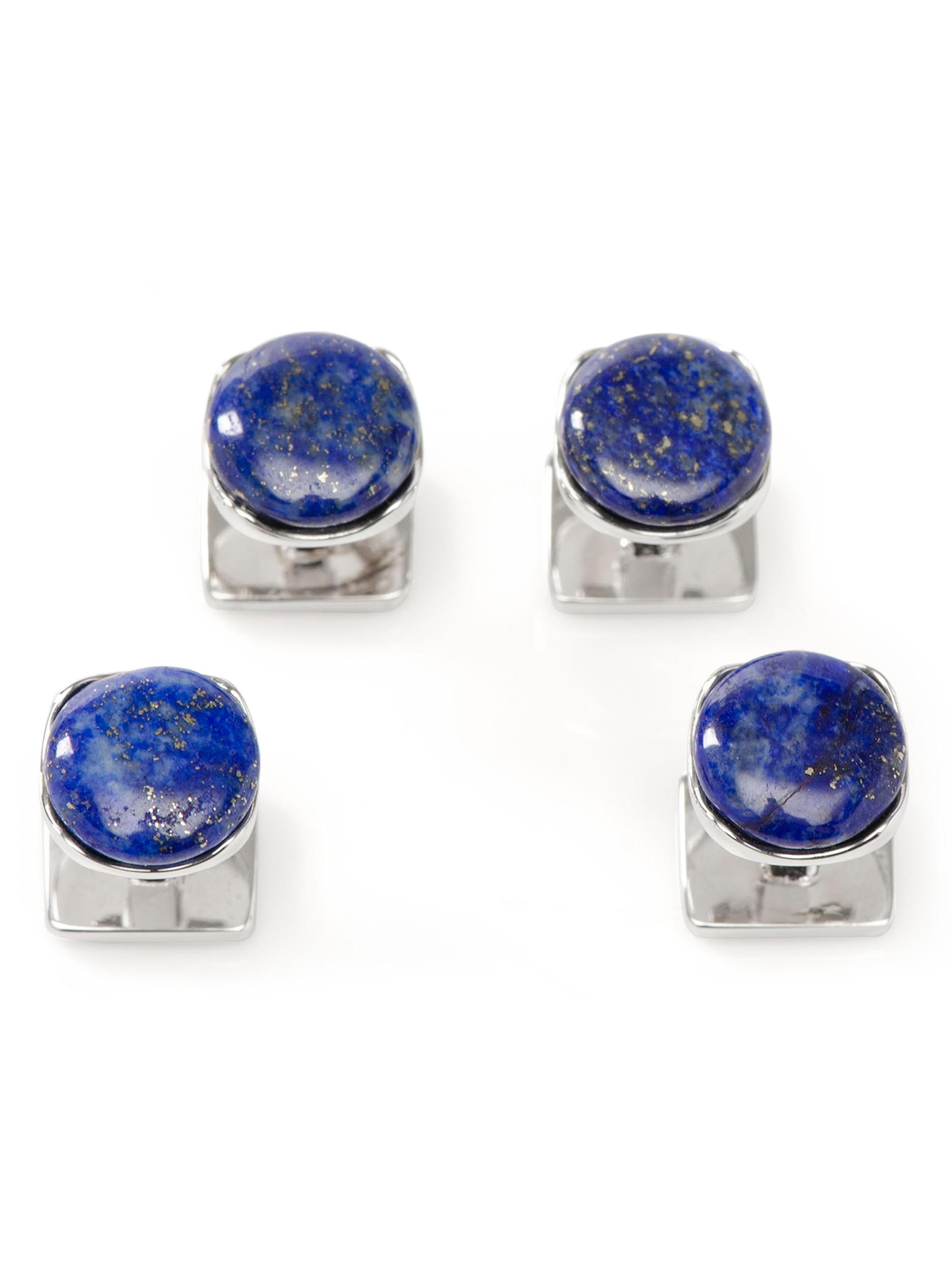 Cufflinks, Inc. Men's Sterling Silver & Lapis Lazuli Formal Cufflinks - Blue