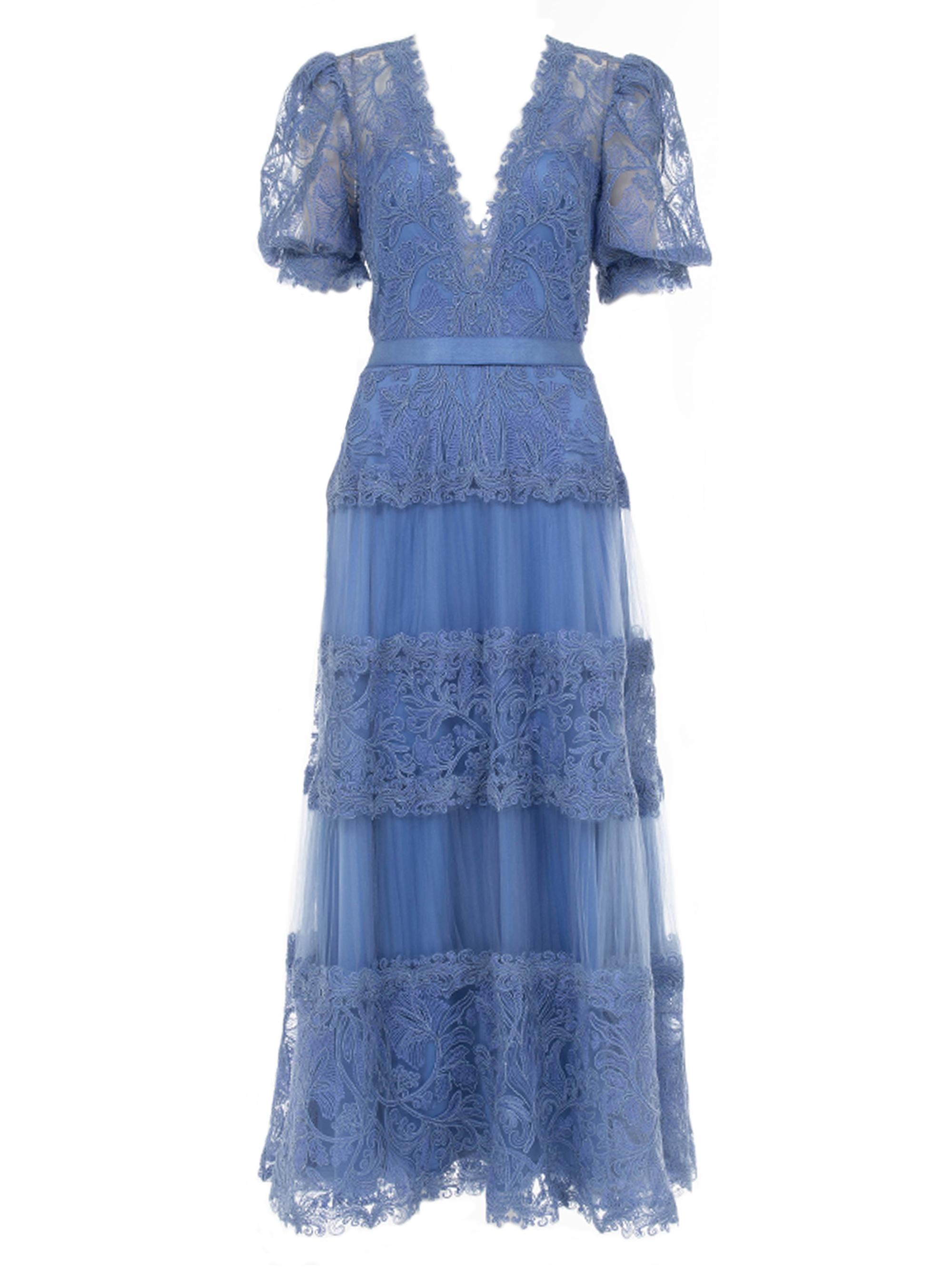 Tadashi Shoji Cold-Shoulder Corded Lace Gown | Saks Fifth Avenue