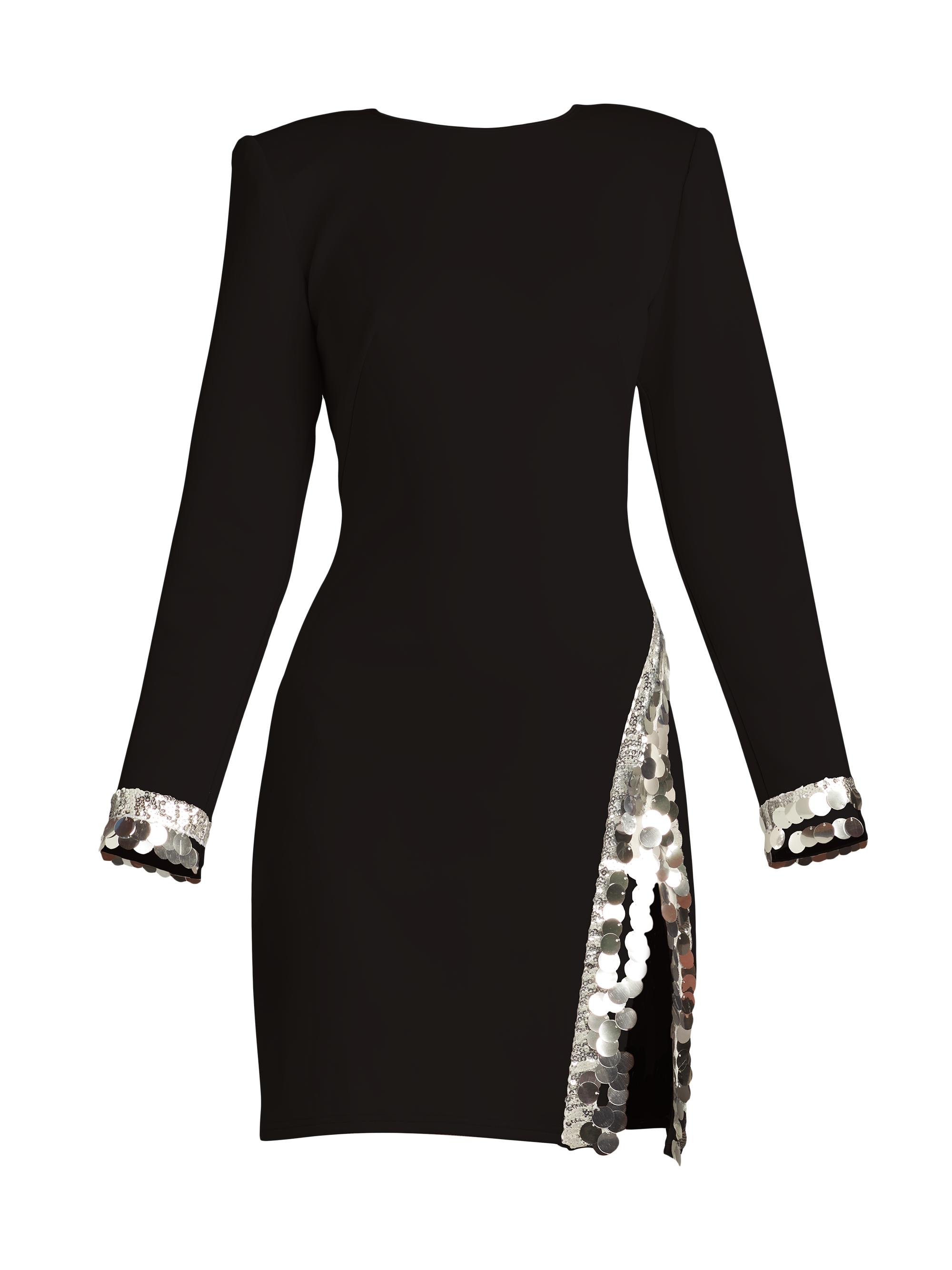tadashi shoji long sleeve mini dress SHO by Tadashi Shoji Long-Sleeve Sequin Floral Mini Dress