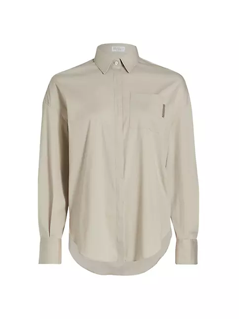 Gucci - Button-Up Cotton-Blend Shirt - Men - Cotton/Polyamide/Elastane - 15 - White