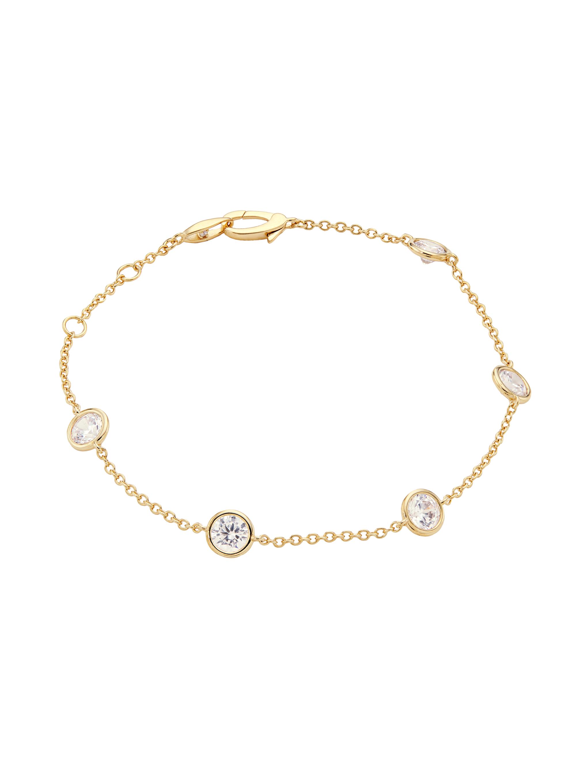 Adriana Orsini Women's Elevate 18K-Gold-Plated Cubic Zirconia Classic Chain Bracelet - Gold