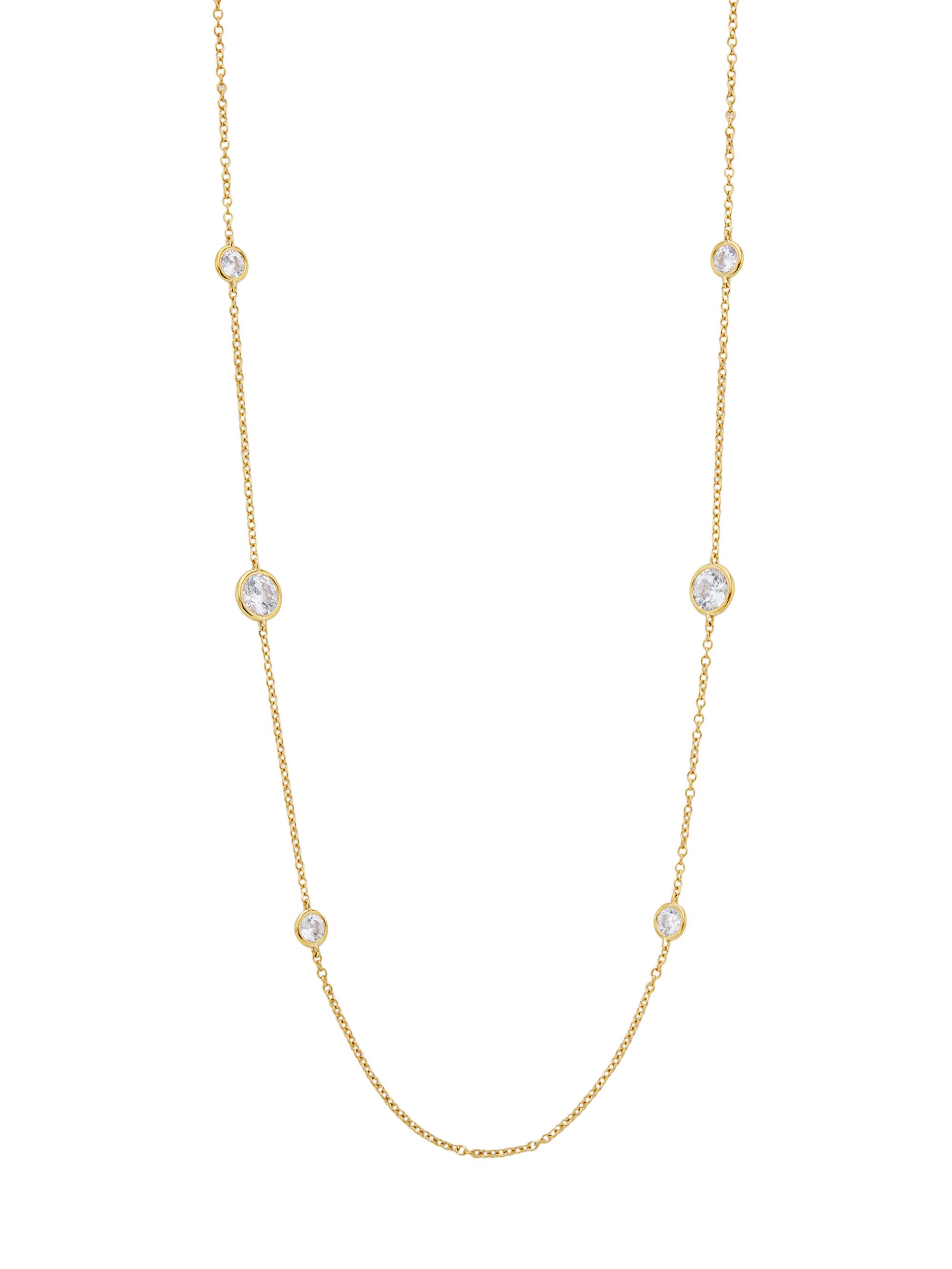 Adriana Orsini Women's Elevate 18K-Gold-Plated & Cubic Zirconia Station Necklace - Gold