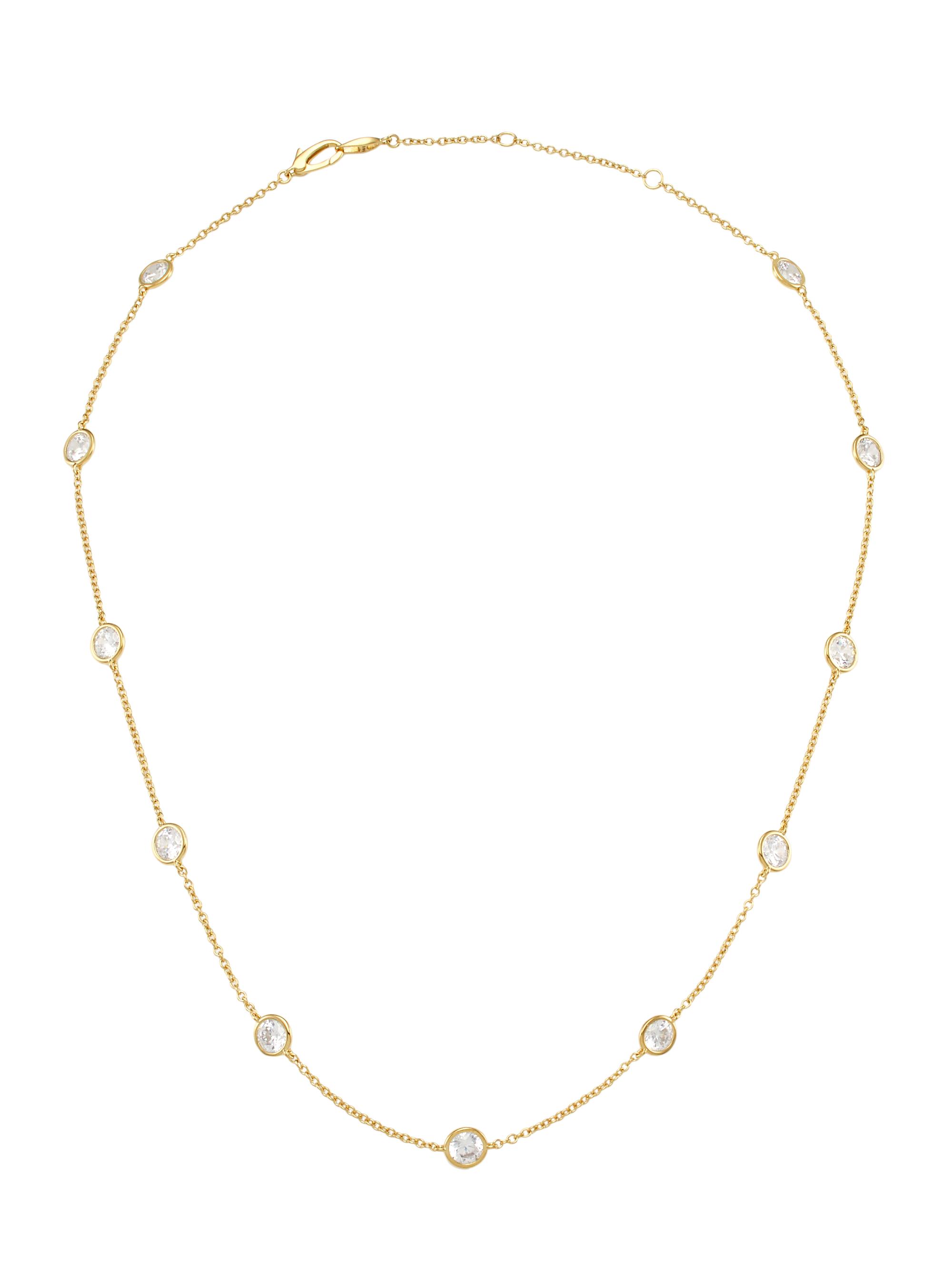 Adriana Orsini Women's Elevate 18K-Gold-Plated Cubic Zirconia Classic Chain Necklace - Gold
