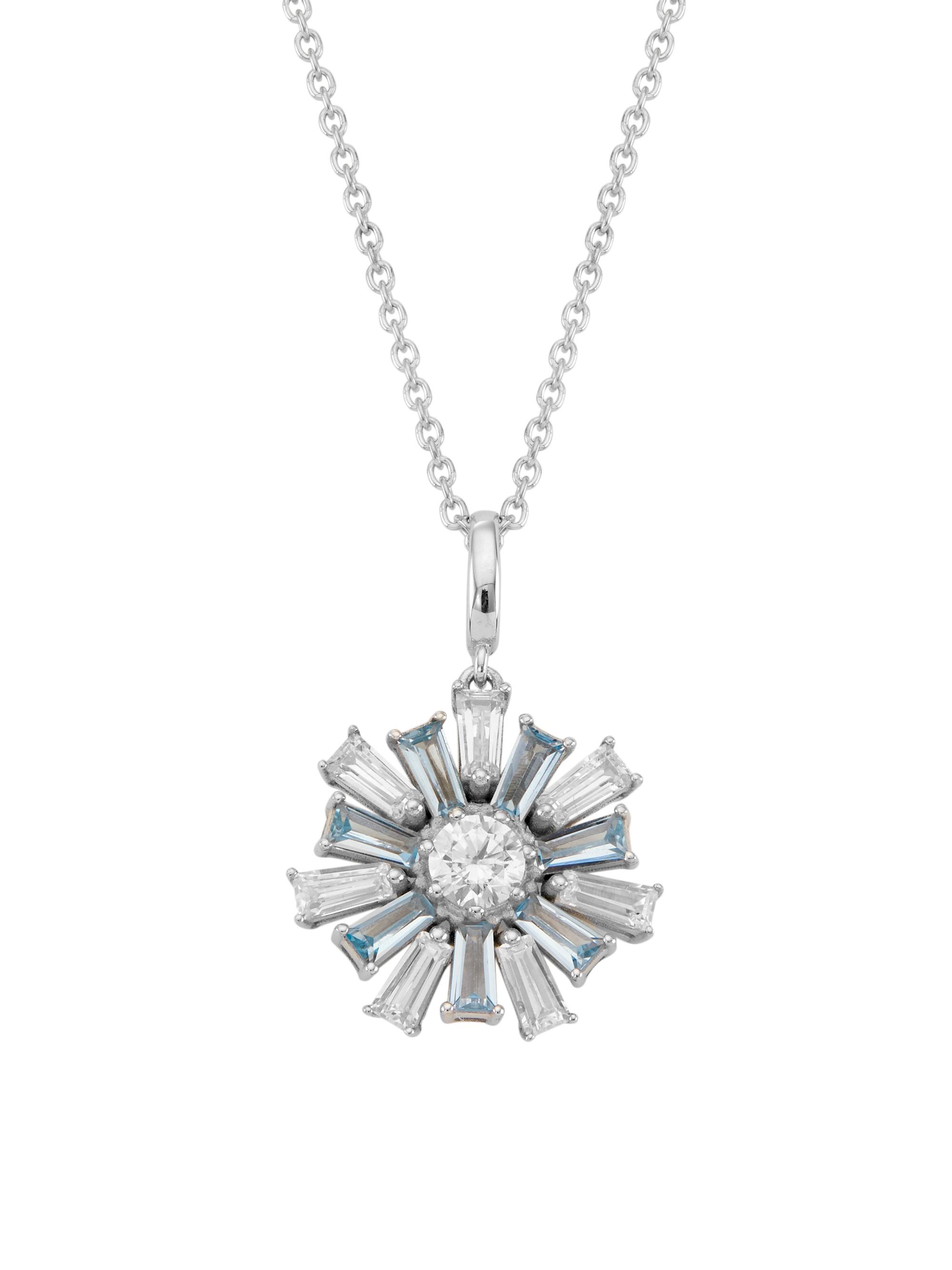 Adriana Orsini Women's Revelry Sterling Silver & Cubic Zirconia Flower Pendant Necklace - Silver