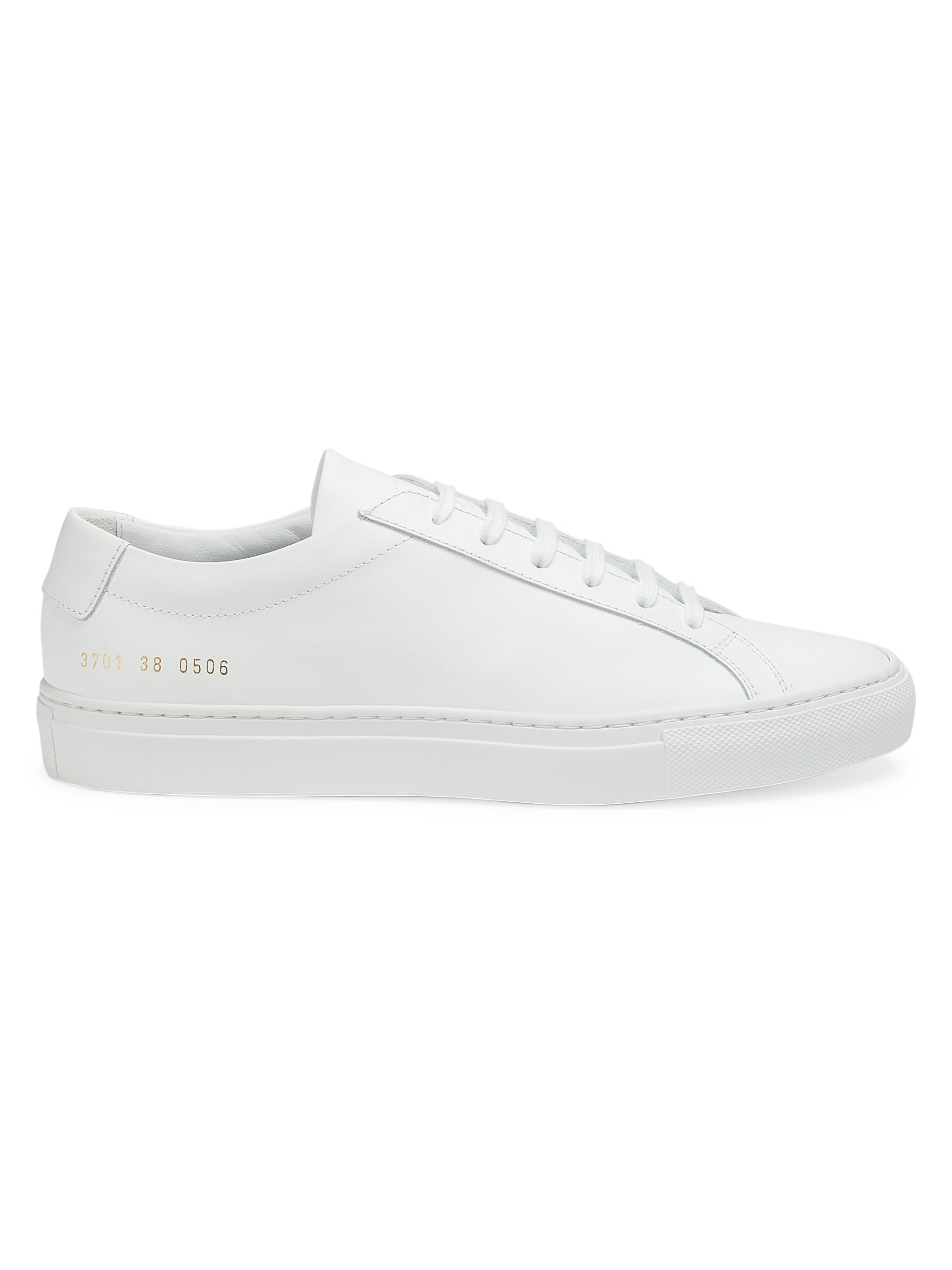 Common Projects Women's Original Achilles Leather Low-Top Sneakers - White