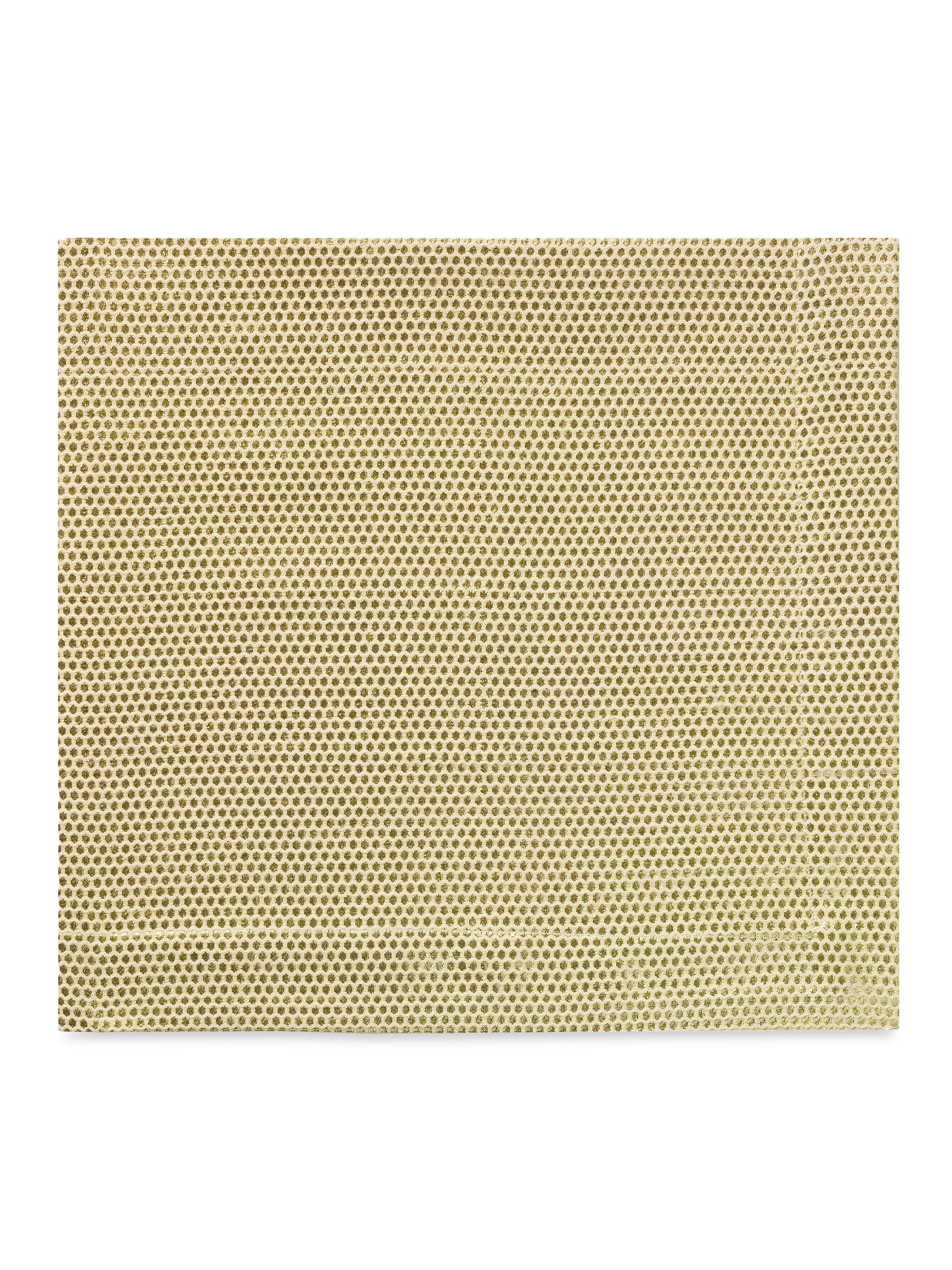 Nomi K Metallic Dotted Linen Napkin Set of 4 - Gold