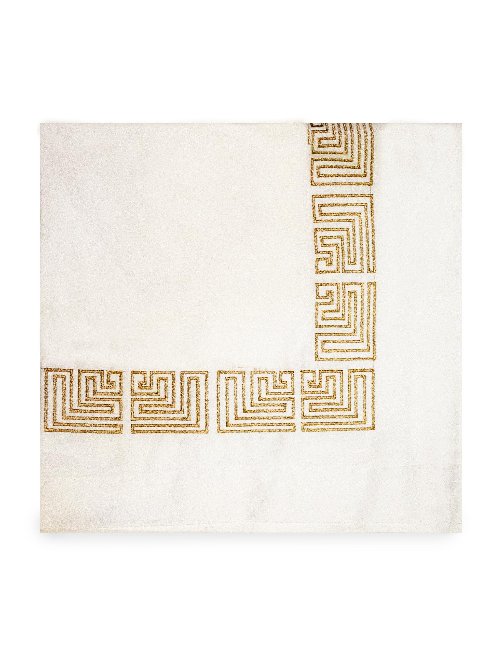 Nomi K Art Deco Border Linen Napkin Set of 4 - Gold