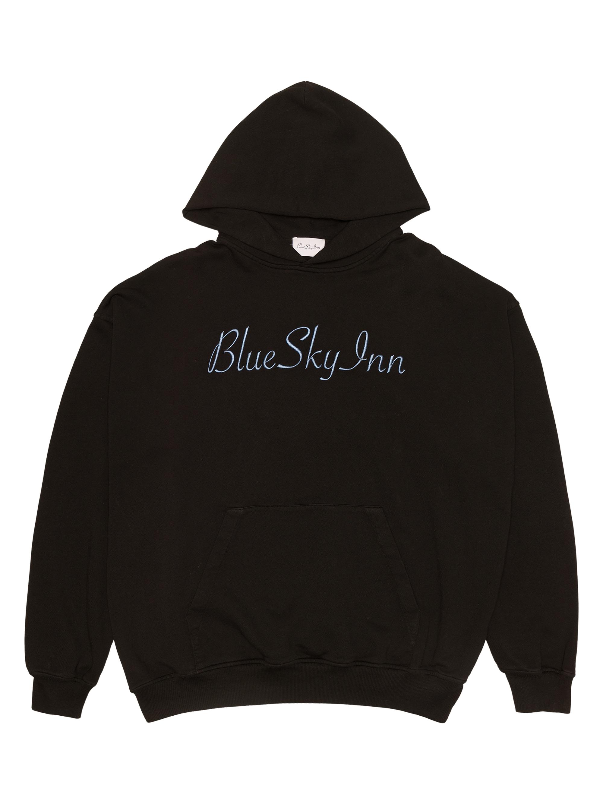 Blue Sky Inn Men's Logo Embroidered Hoodie - Black