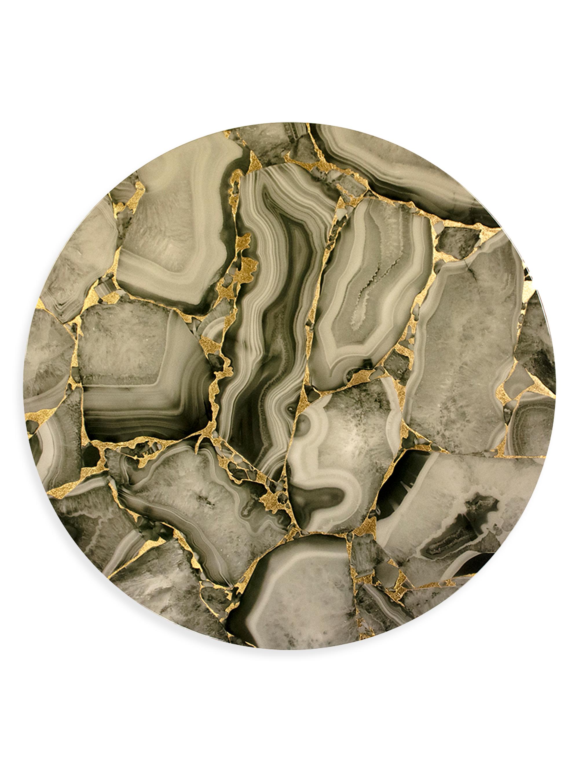 Nomi K Lacquered Wood Placemat - Grey