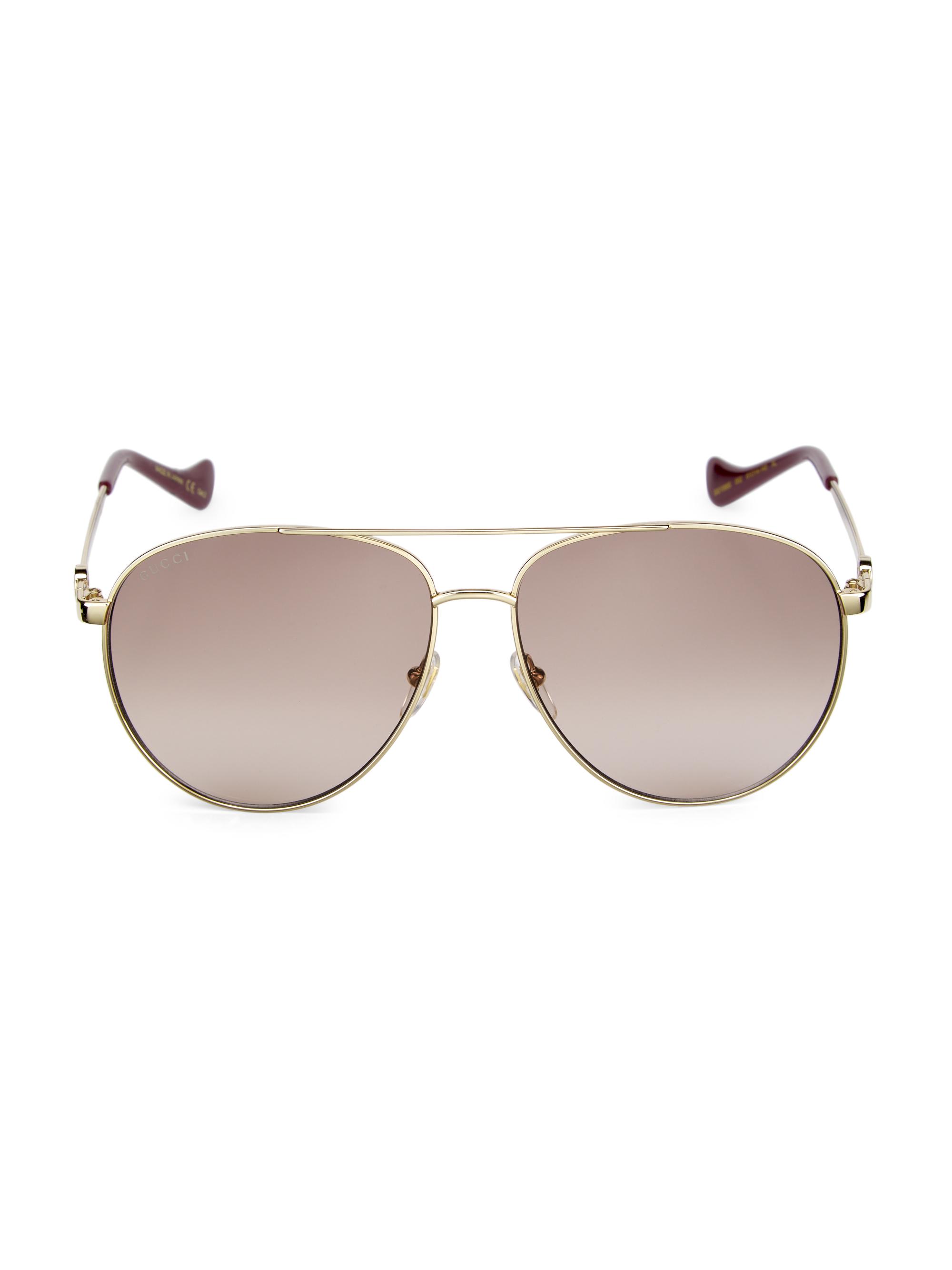 Gucci 61MM Pilot Sunglasses | Saks Fifth Avenue