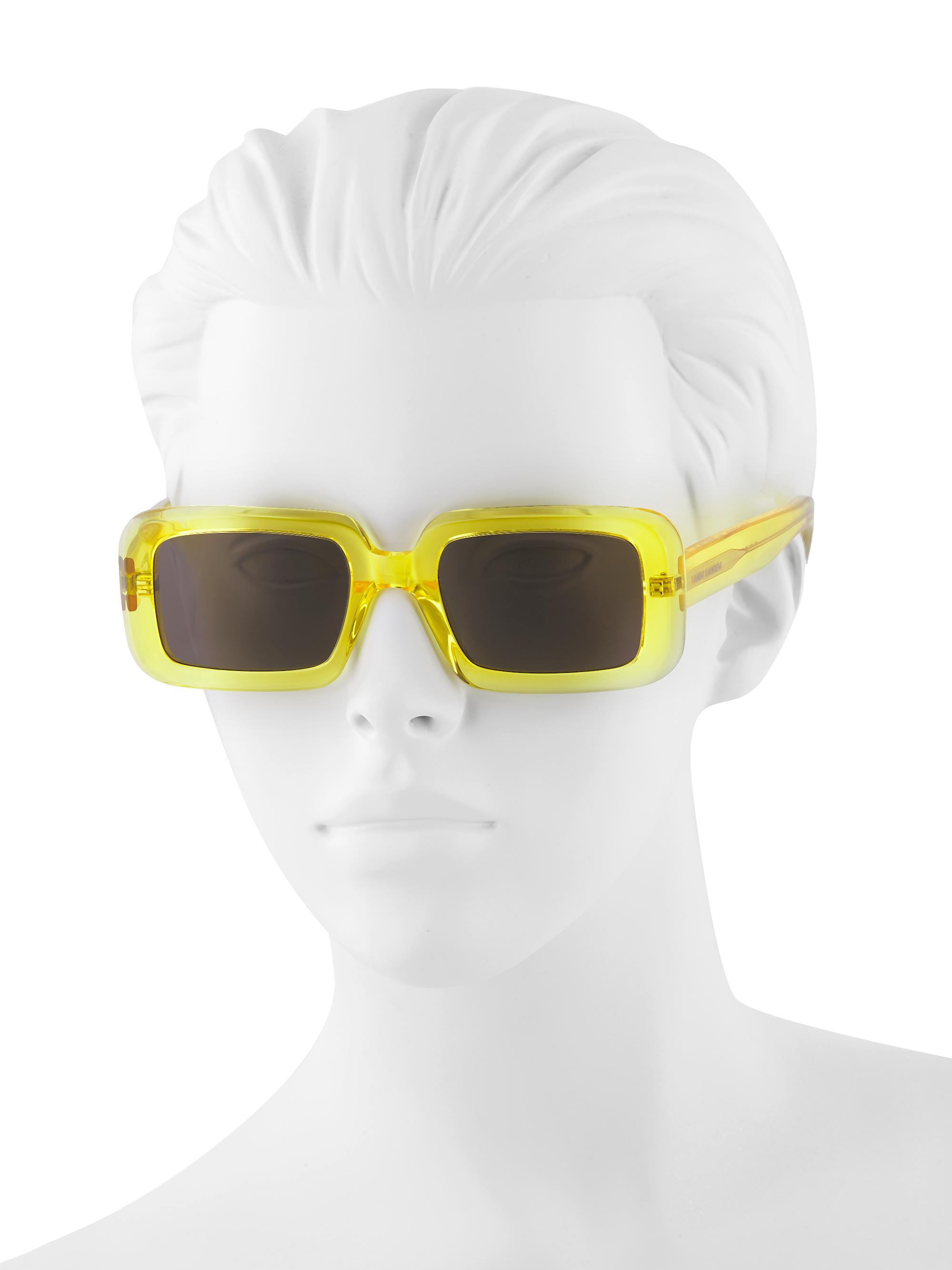 Saint Laurent Sunrise 52MM Rectangle Sunglasses | Saks Fifth Avenue