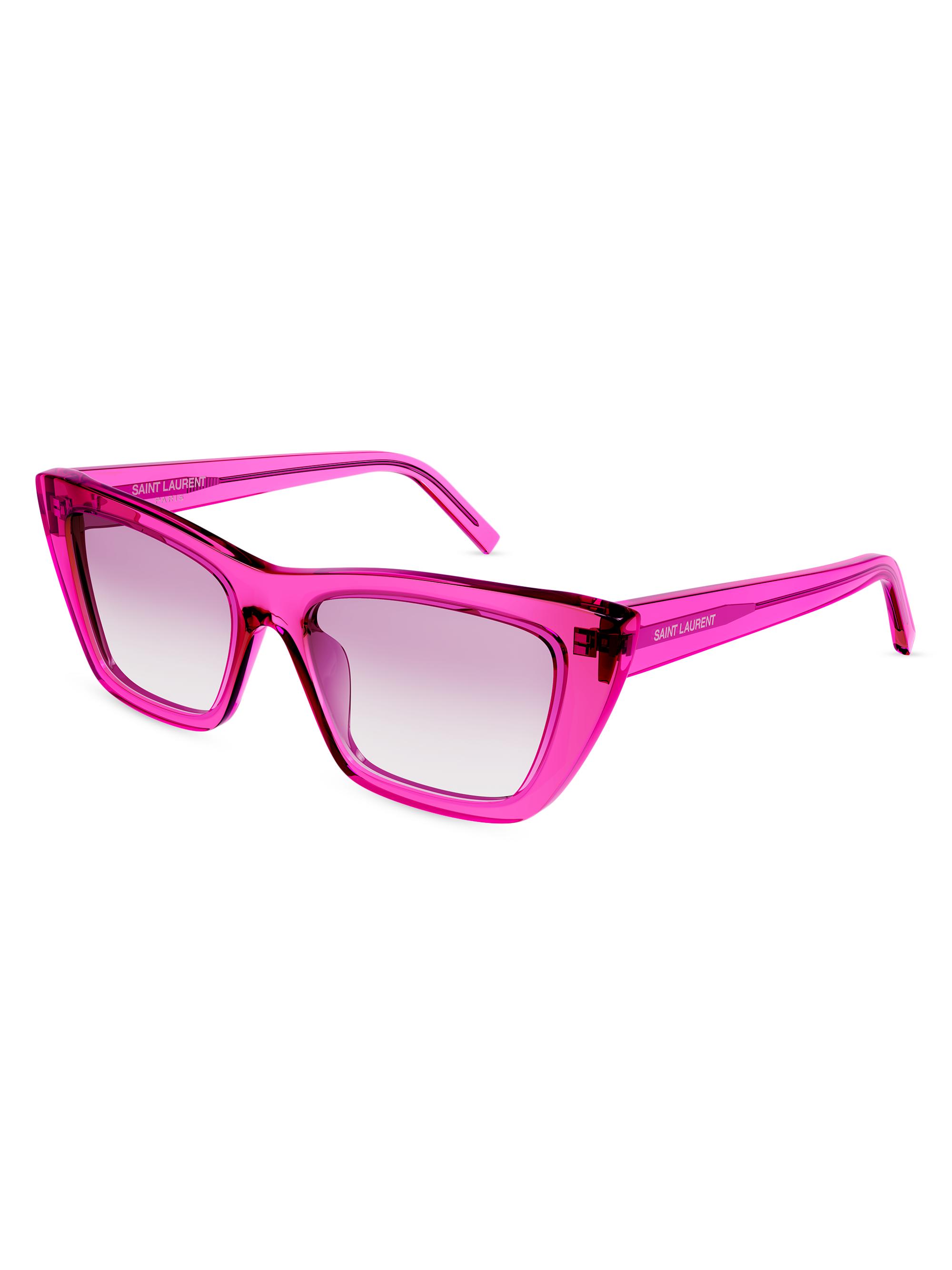 Saint Laurent Women's 53MM Cat-Eye Sunglasses - Pink
