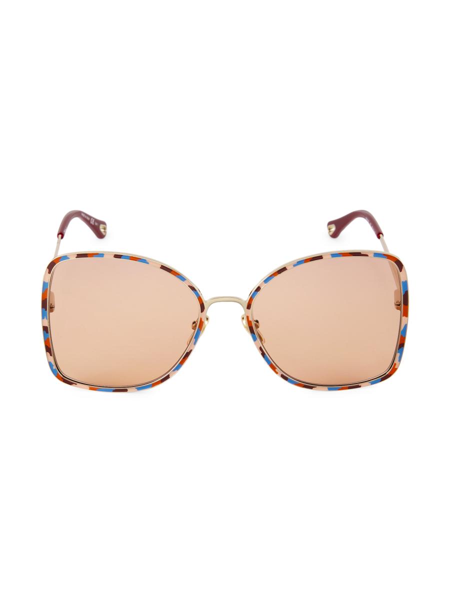 Chloé Vitto 60MM Square Sunglasses | Saks Fifth Avenue