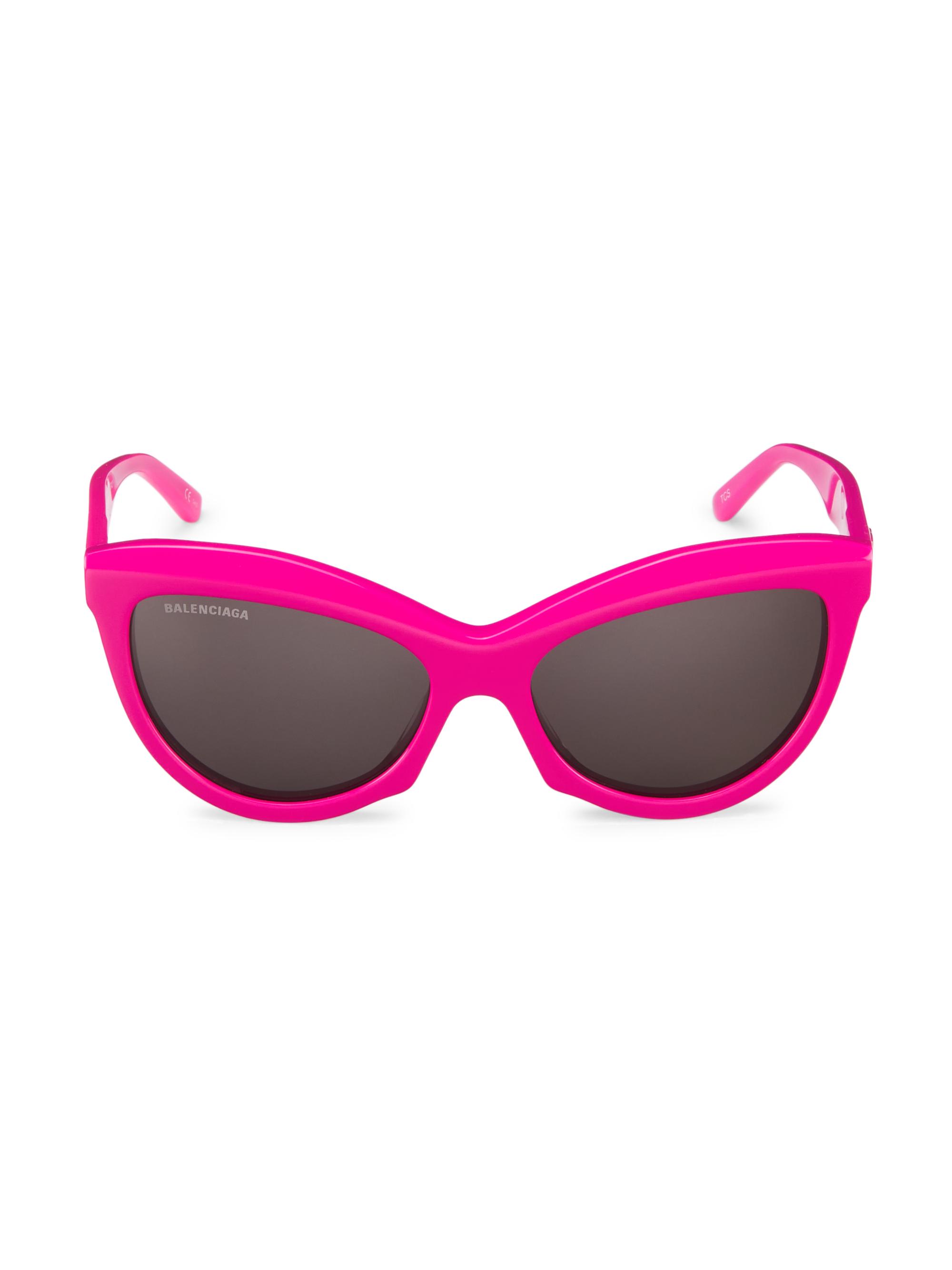 Balenciaga Women's Power 57MM Cat-Eye Sunglasses - Fuchsia
