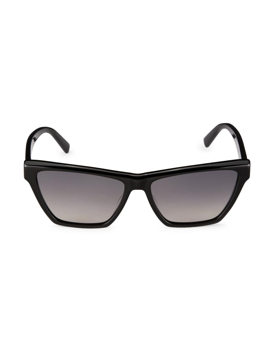 Saint Laurent 58MM Oversized Cat-Eye Sunglasses | Saks Fifth Avenue