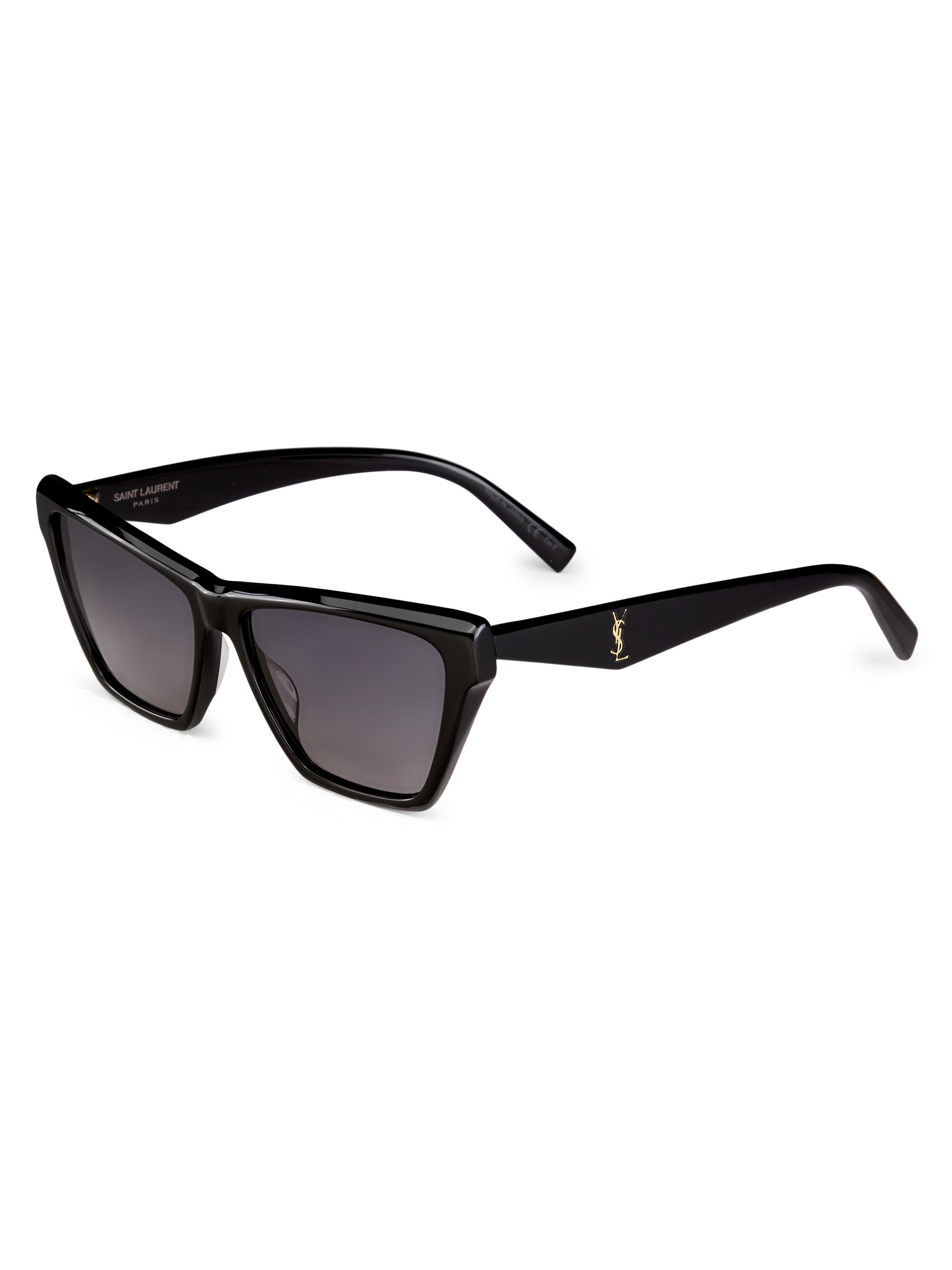 Osuman N 　Saint Laurent paris サンローラン Saint Laurent 58MM Oversized Cat-Eye Sunglasses | Saks Fifth Avenue