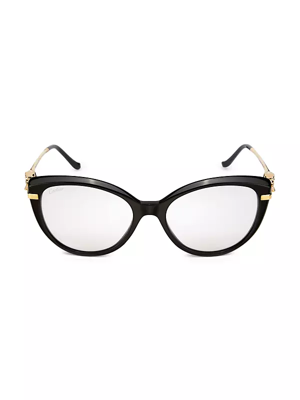 Shop Cartier Santos De Cartier 59MM Cat-Eye Sunglasses | Saks 