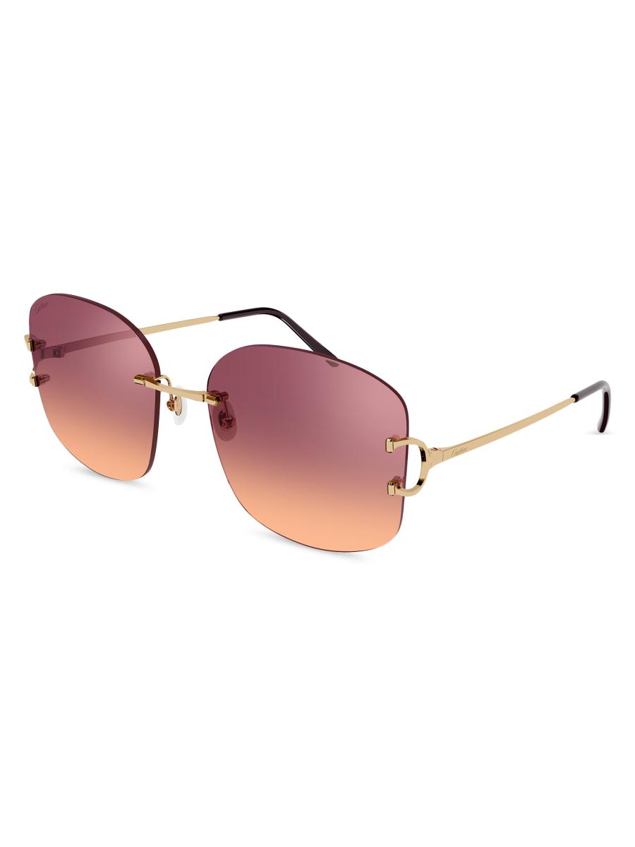 Cartier Signature C 60MM Square Sunglasses | Saks Fifth Avenue