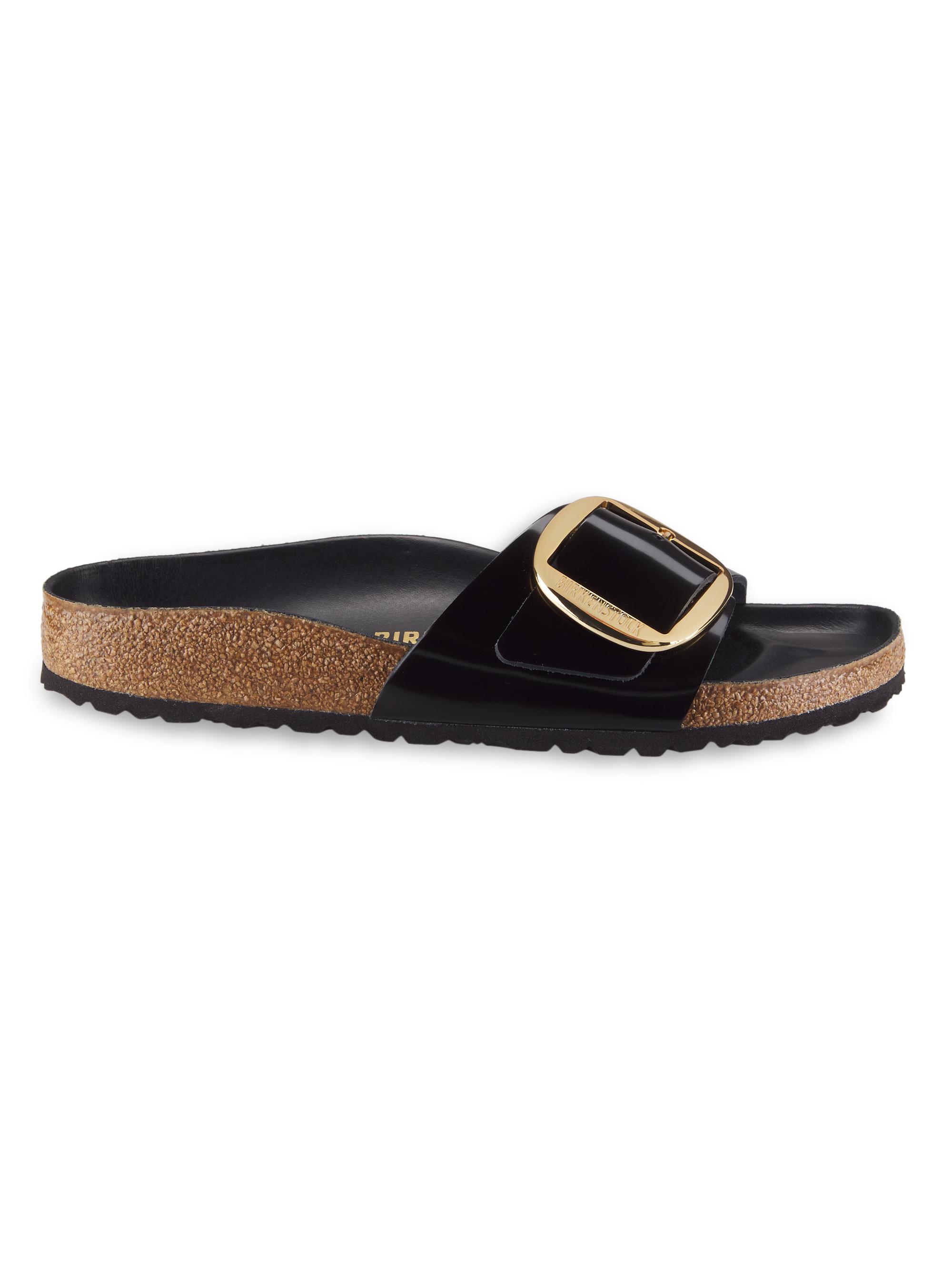 Birkenstock Madrid Big Buckle High Shine Sandals | Saks Fifth Avenue