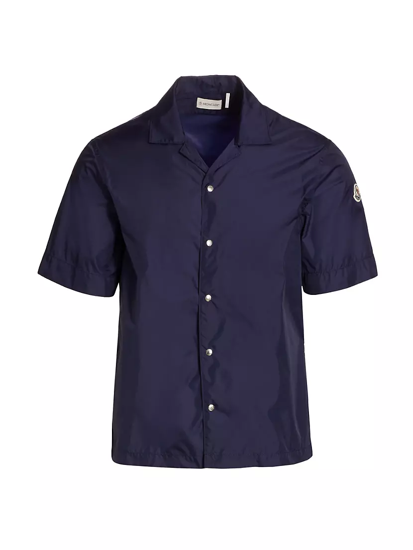 Shop Moncler Camicia Short-Sleeve Nylon Shirt | Saks Fifth Avenue